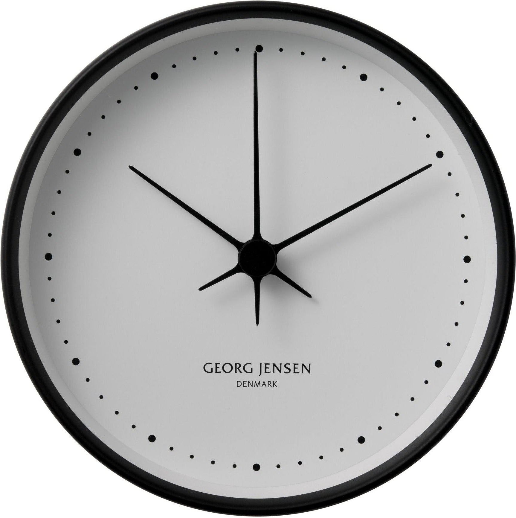 [product_category]-Georg Jensen Hk Wall Clock Black/White, 22 Cm-Georg Jensen-5705145021907-3587576-GEO-1