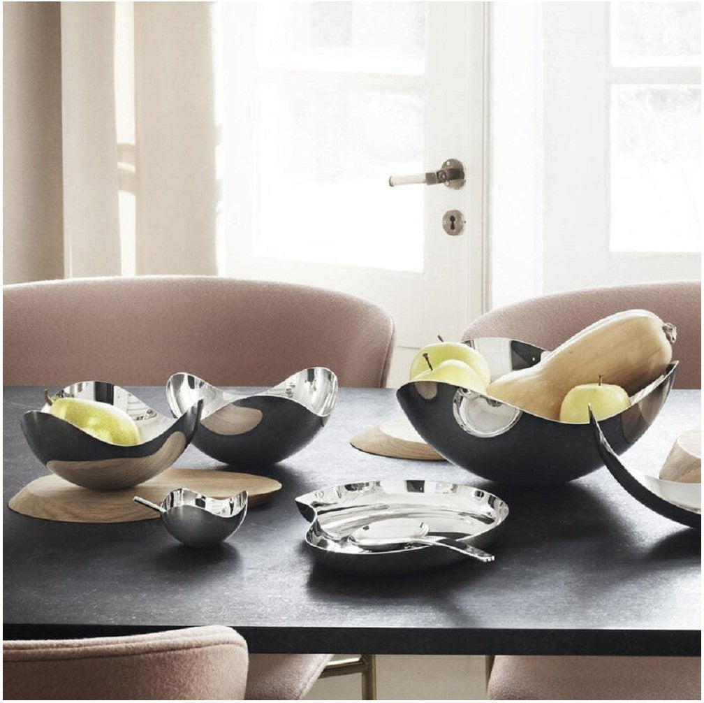 [product_category]-Georg Jensen Leaf Serving Bowl Highly Polished, 11 Cm-Georg Jensen-5705145099074-3586286-GEO-1