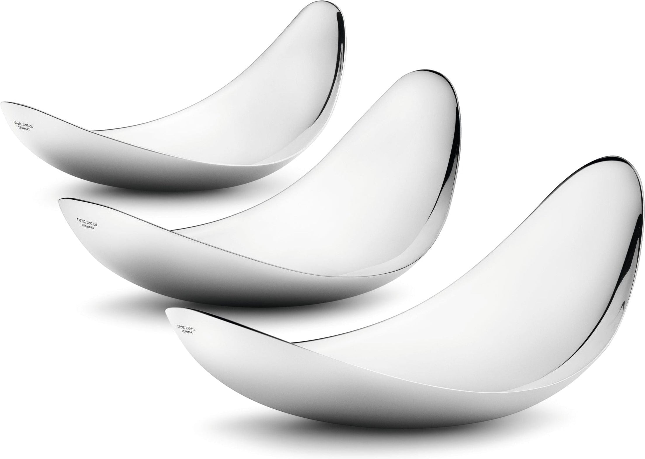 [product_category]-Georg Jensen Leaf Serving Bowl Highly Polished, 3 Pcs.-Georg Jensen-5705145099098-3586288-GEO-1