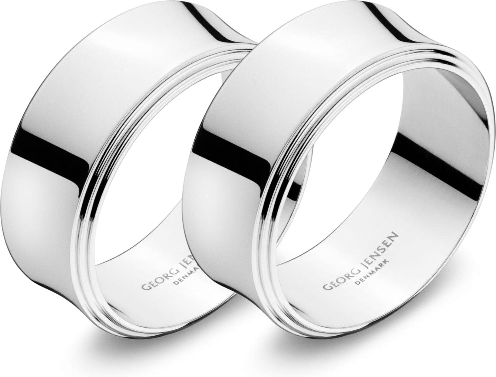 [product_category]-Georg Jensen Pyramid Napkin Rings, 2 Pcs.-Georg Jensen-5705145107670-3651375-GEO-1