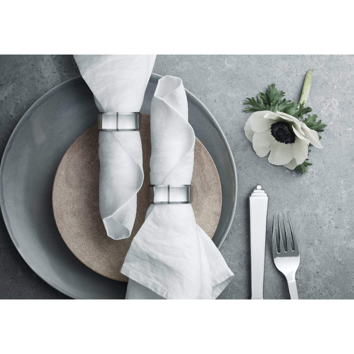 [product_category]-Georg Jensen Pyramid Napkin Rings, 2 Pcs.-Georg Jensen-5705145107670-3651375-GEO-2