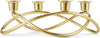 Georg Jensen Sæson Lysestage Guld Belægning, 26 Cm 