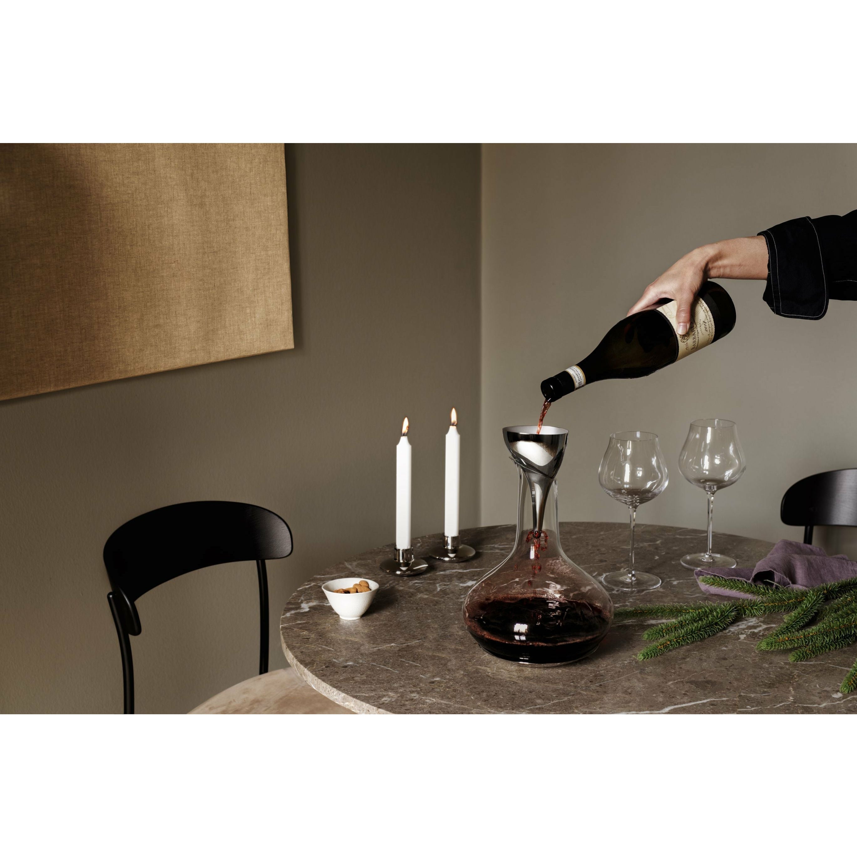 [product_category]-Georg Jensen Sky Funnel For Wine Carafe, Stainless Steel-Georg Jensen-5713275209584-10019304-GEO-4