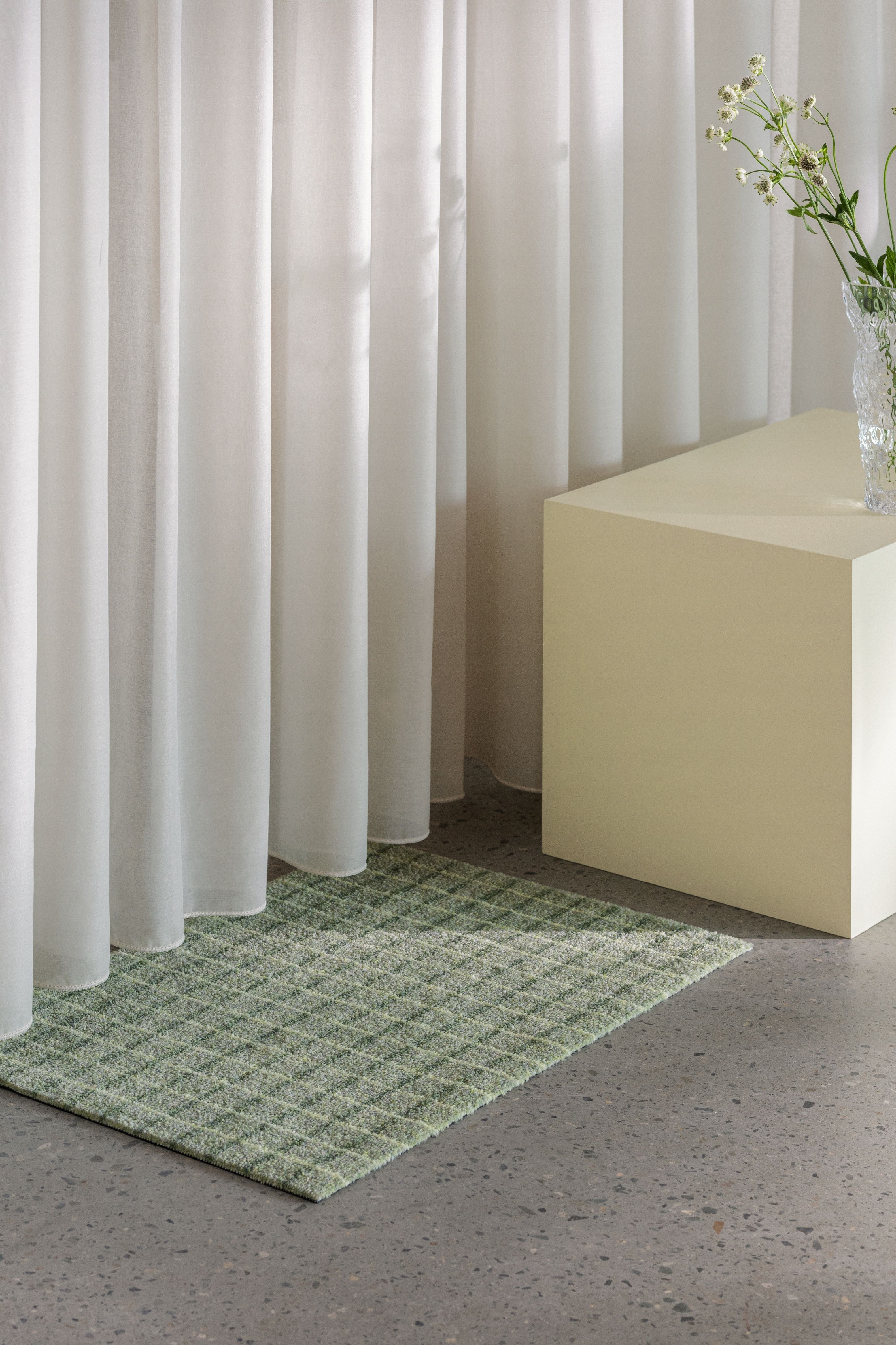 [product_category]-Heymat Grid Doormat Matcha Lemon, 60x85 Cm-Heymat-7090040581815-57560-HEY-2