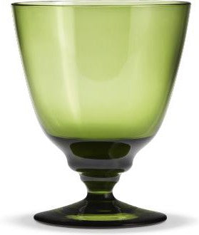 [product_category]-Holmegaard Flow Glass With Stem, Olive Green-Holmegaard-5706422105570-4300467-HOL-1