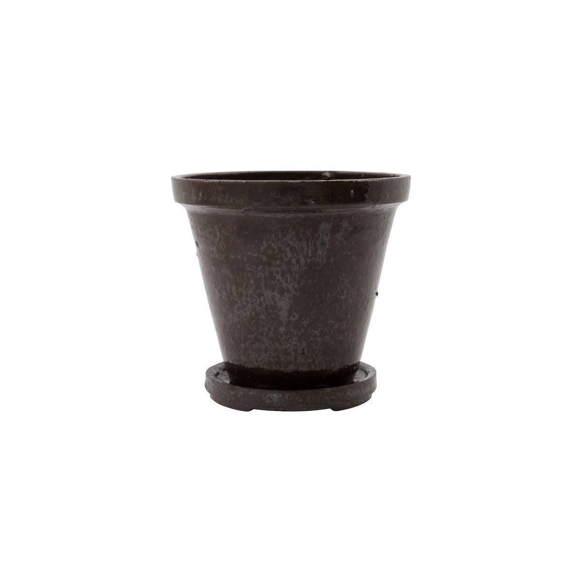 [product_category]-House Doctor Planter w. saucer, HDFlower, Brown-House Doctor-5707644828612-210140601-HOU-3