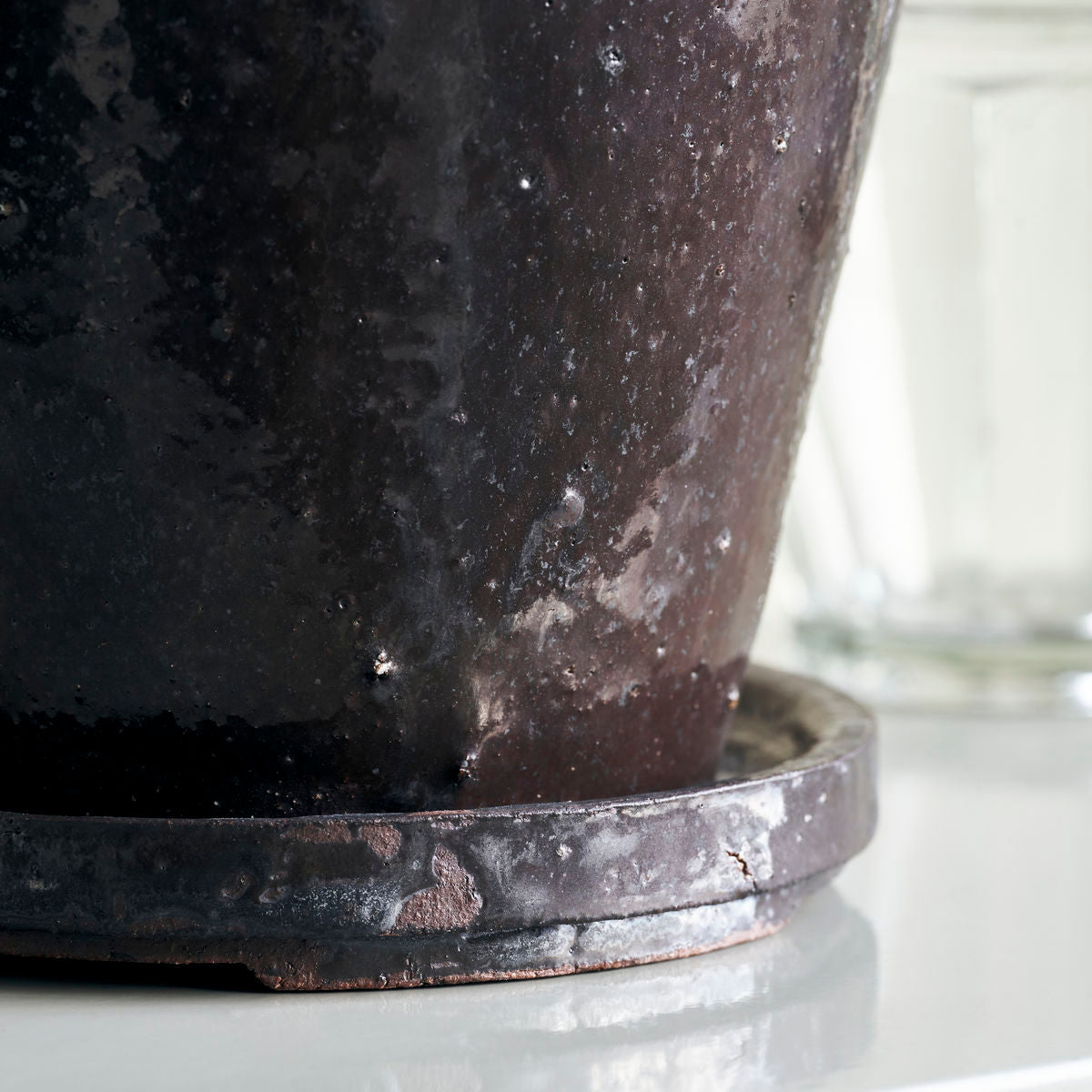 [product_category]-House Doctor Planter w. saucer, HDFlower, Brown-House Doctor-5707644828612-210140601-HOU-6