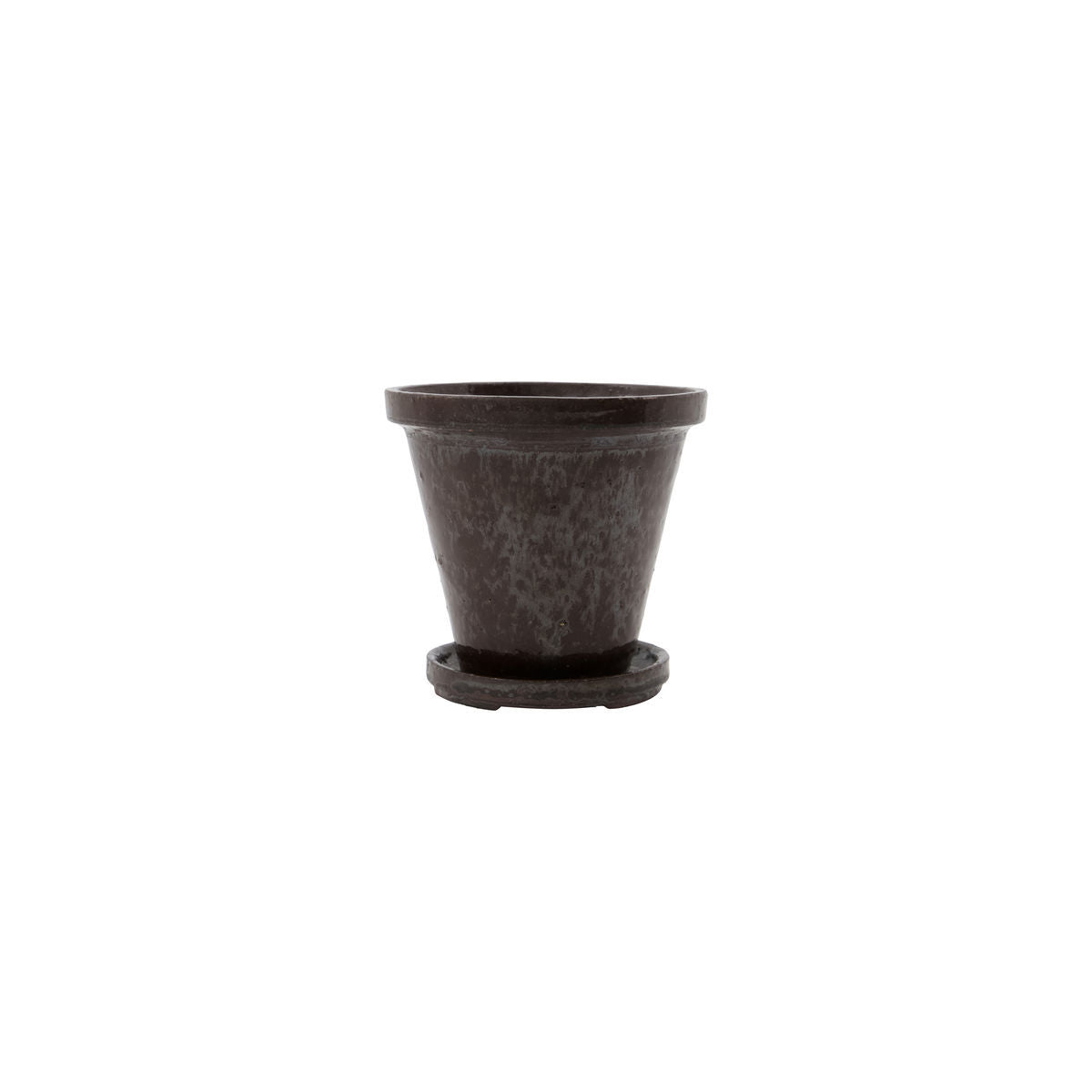 [product_category]-House Doctor Planter w. saucer, HDFlower, Brown-House Doctor-5707644828674-210140611-HOU-3