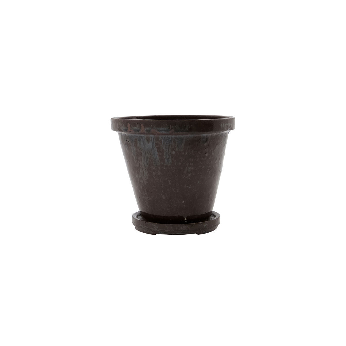 [product_category]-House Doctor Planter w. saucer, HDFlower, Brown-House Doctor-5707644828674-210140611-HOU-4