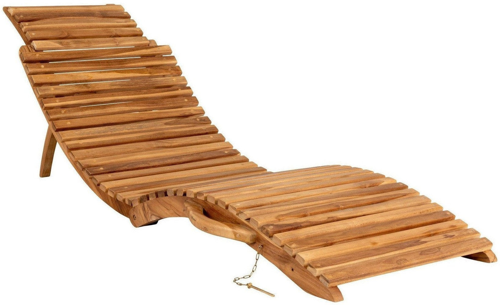 House Nordic Arrieta Sunlounger In Teak Wood, Nature