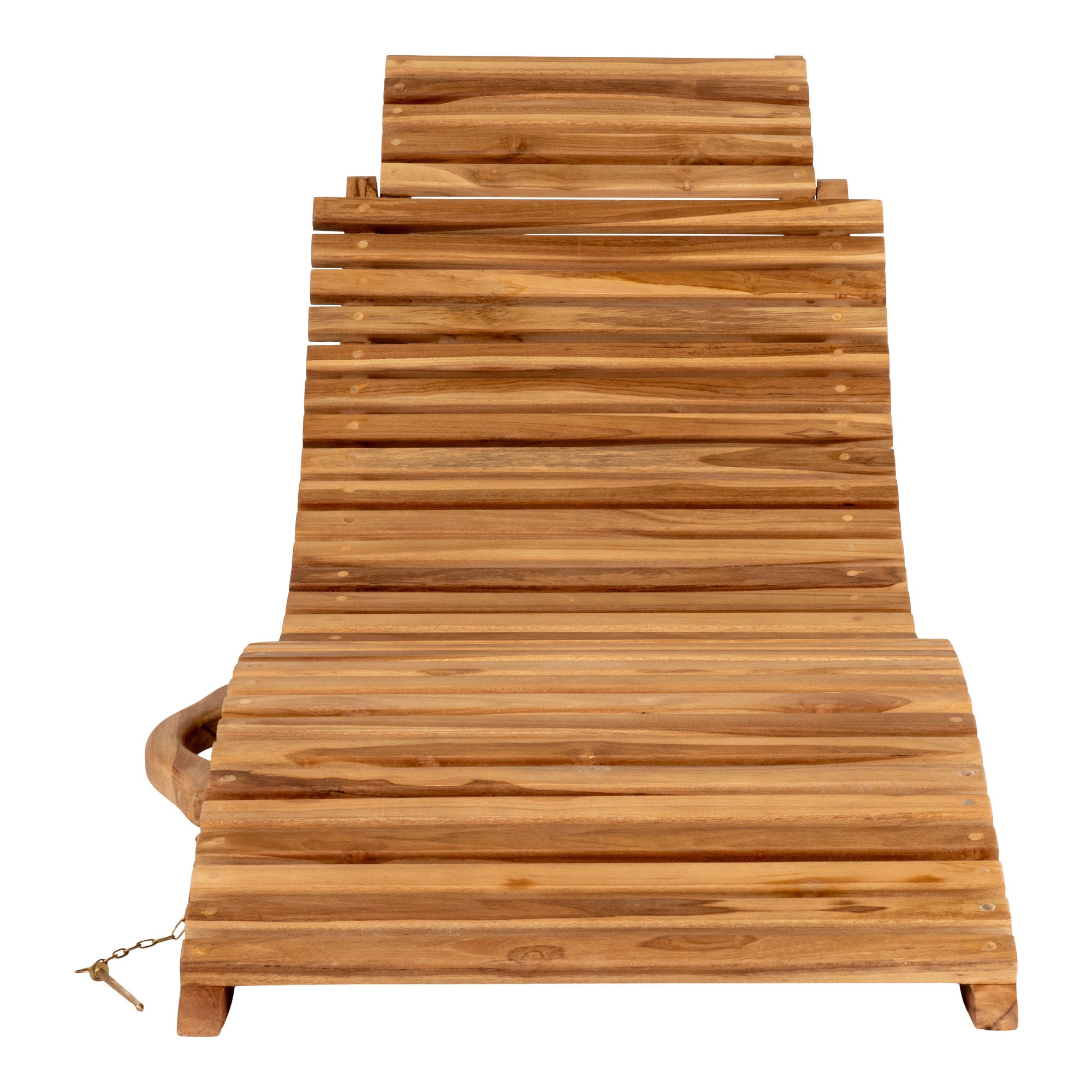 House Nordic Arrieta Sunlounger In Teak Wood, Nature