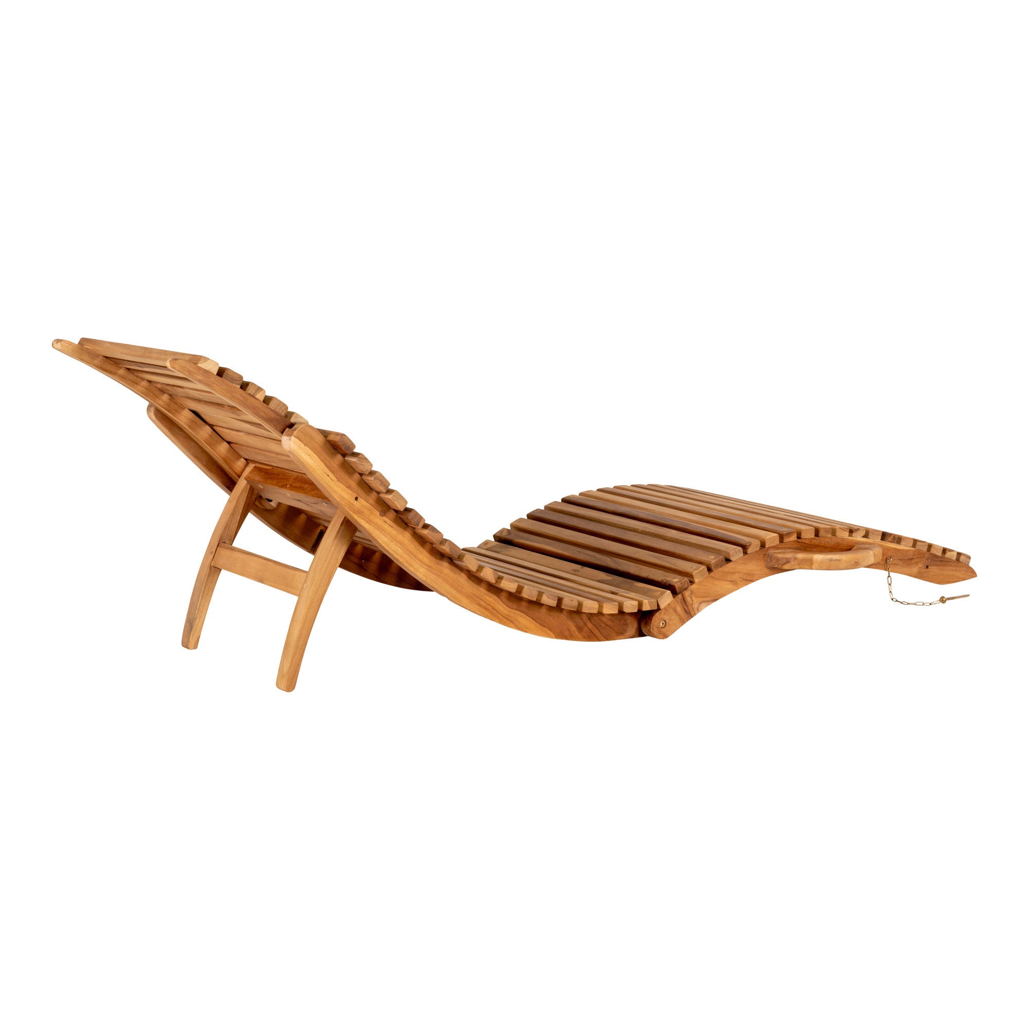 House Nordic Arrieta Sunlounger In Teak Wood, Nature