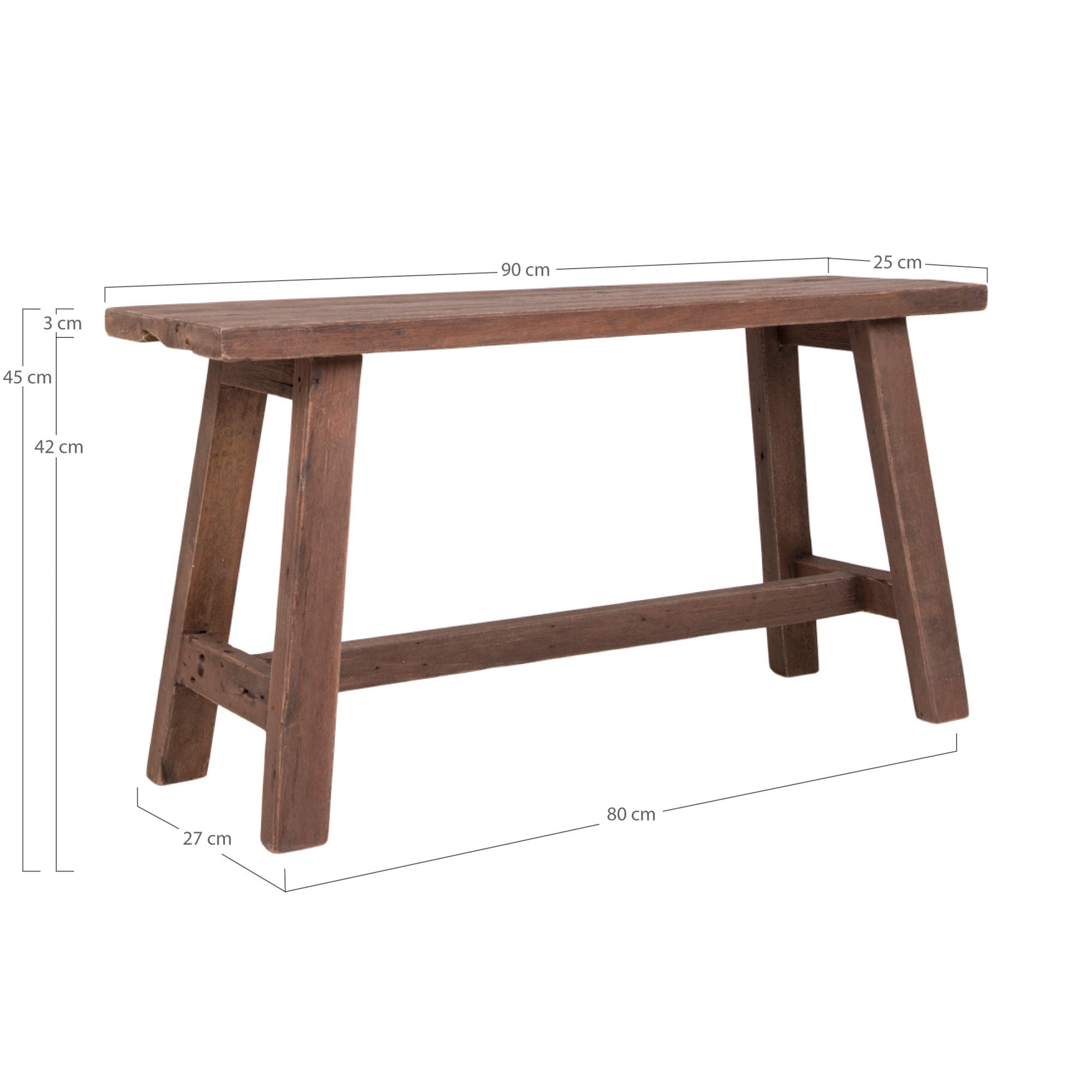 [product_category]-House Nordic Barcelona Teak Bench-House Nordic-5713917006236-1401011-HOU-6