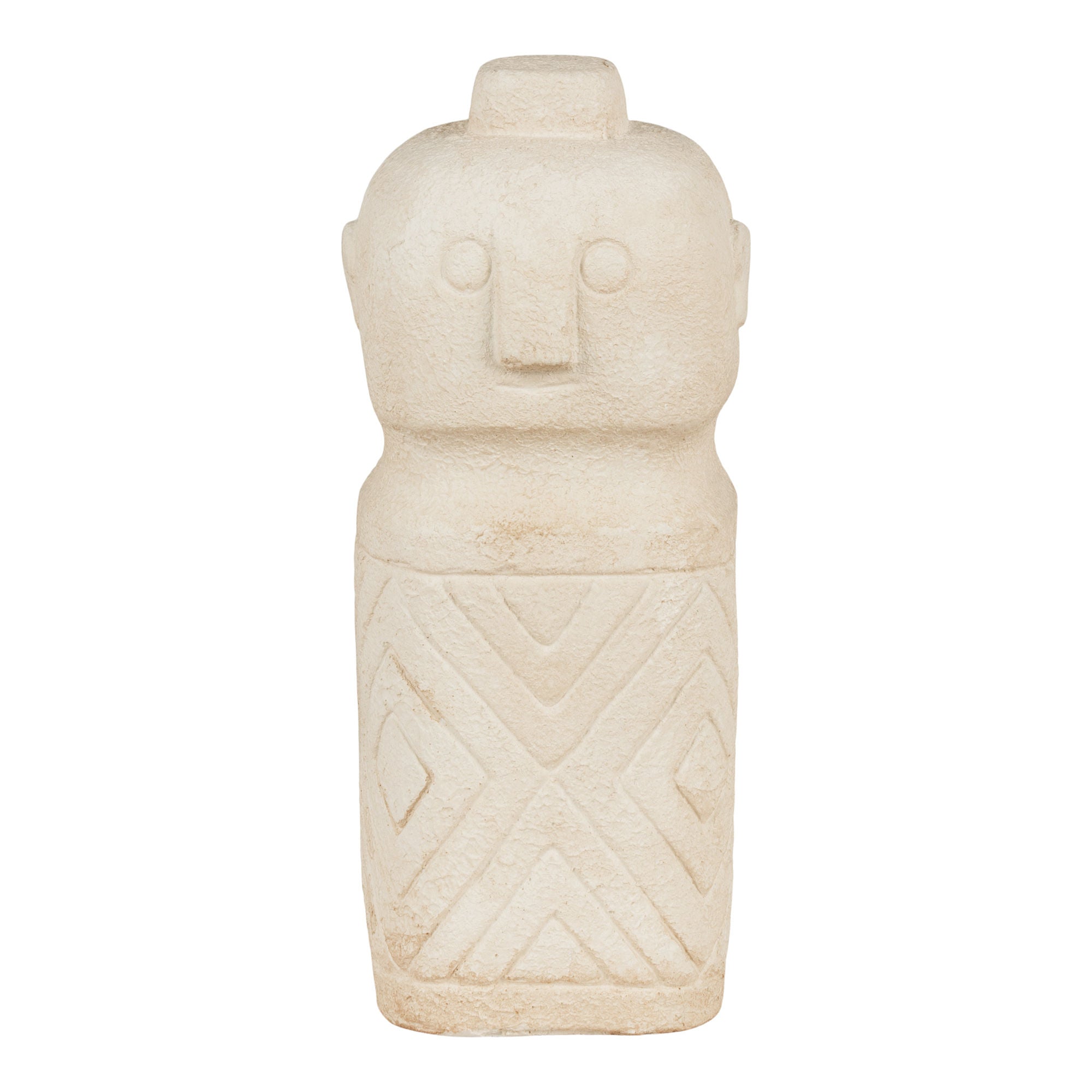 House Nordic Decoration, Cement, Beige, 6,5x6,5x15 Cm