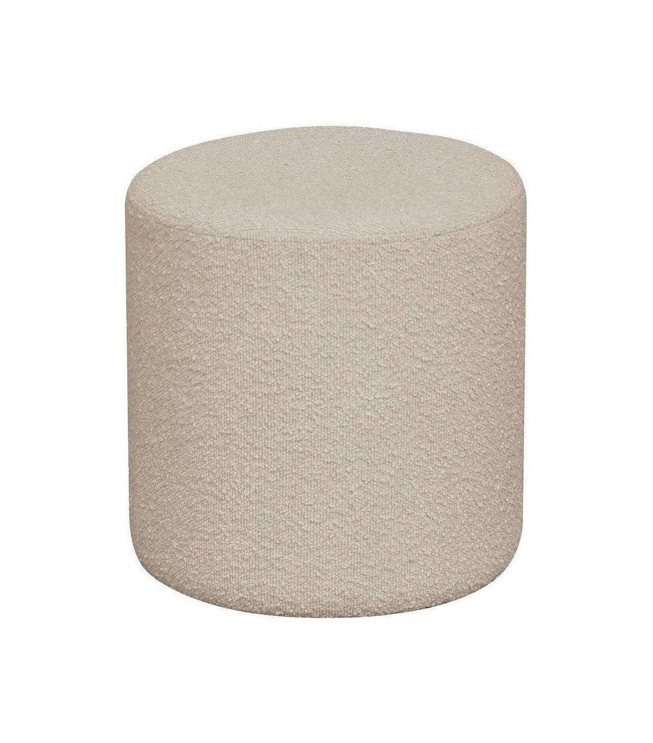 House Nordic Ejby Puf In Bouclé, Beige, ø34x36 Cm, Hn1233