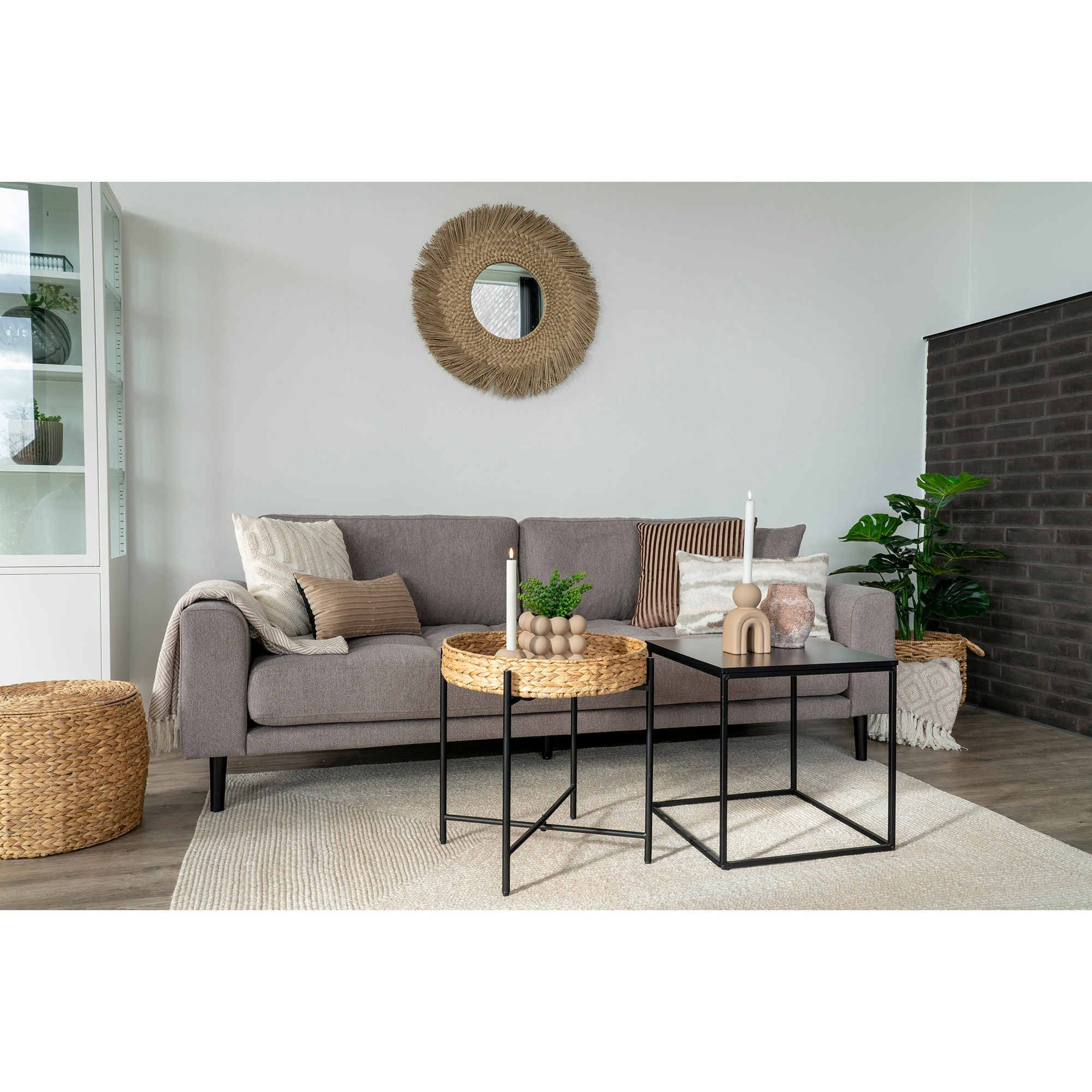 House Nordic Flowerpot, Ceramic, Brown, 13,5x13,5x13 Cm