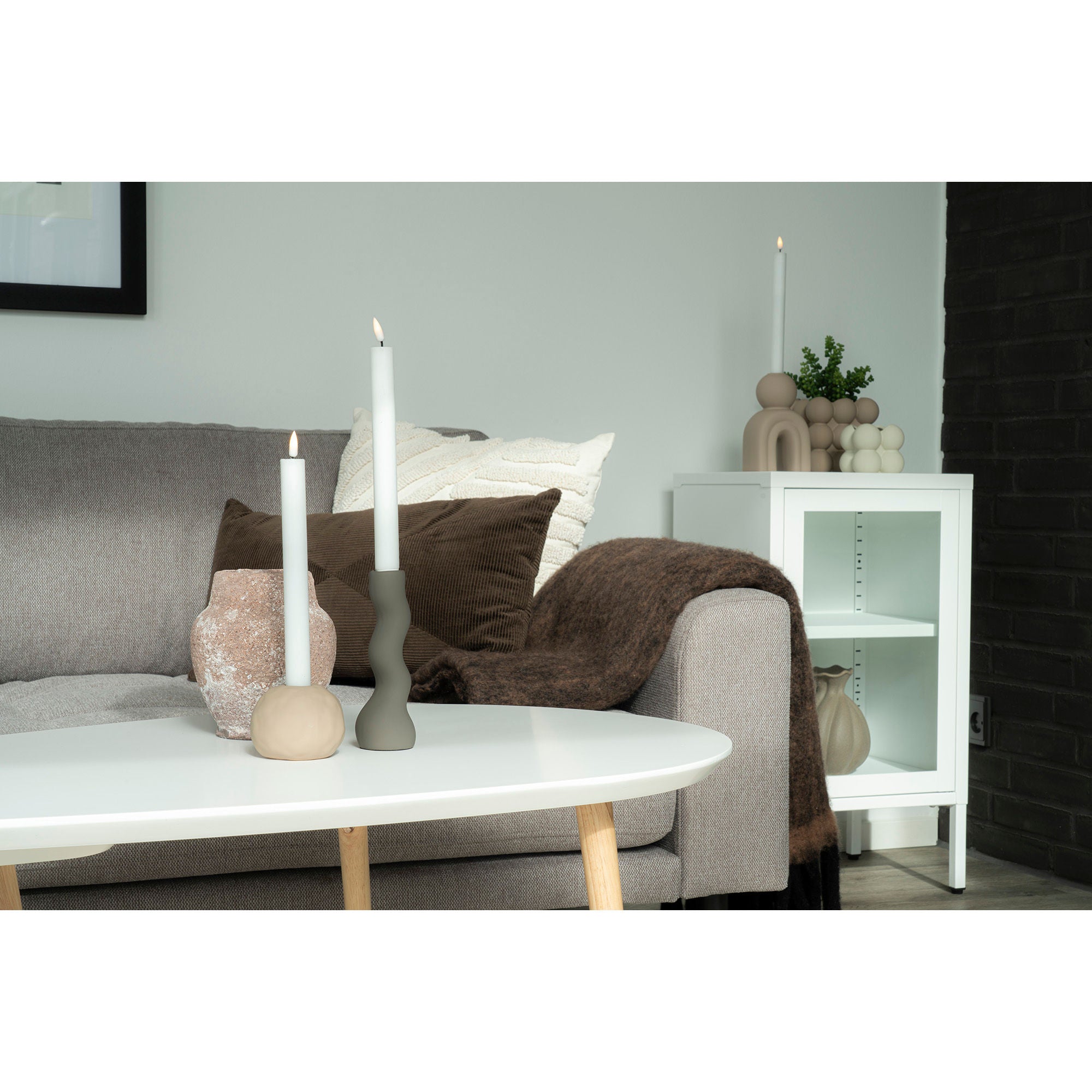 House Nordic Griffith Cushion, Brown, 30x60 Cm