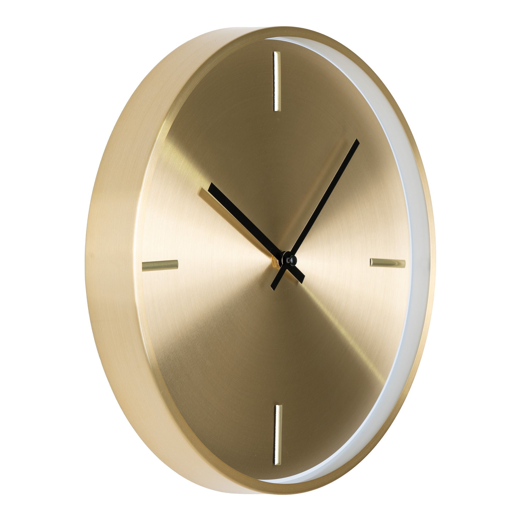 House Nordic Istanbul Wall Clock, Aluminium, Gold, ø30 Cm