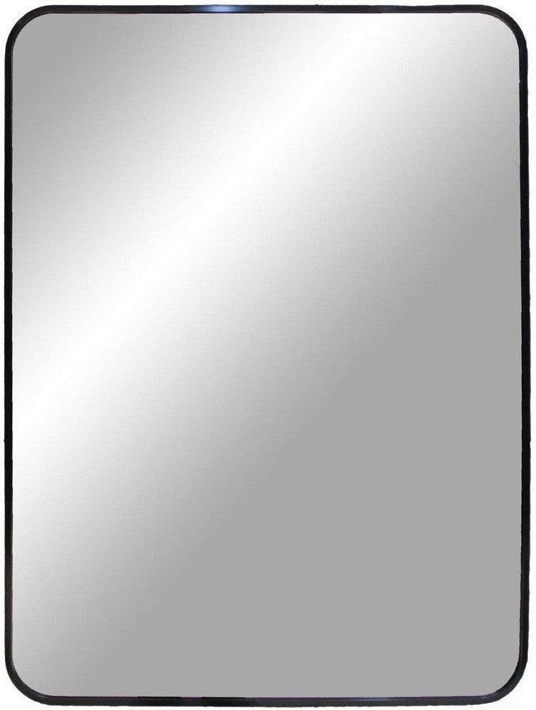 House Nordic Madrid Mirror, Aluminium, Black, 50x70 Cm