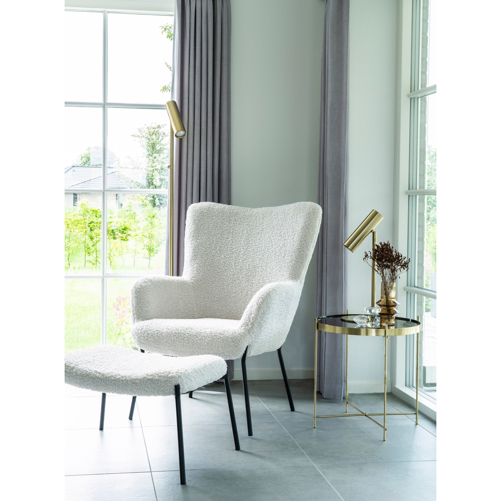 House Nordic Paris Table Lamp, Brass