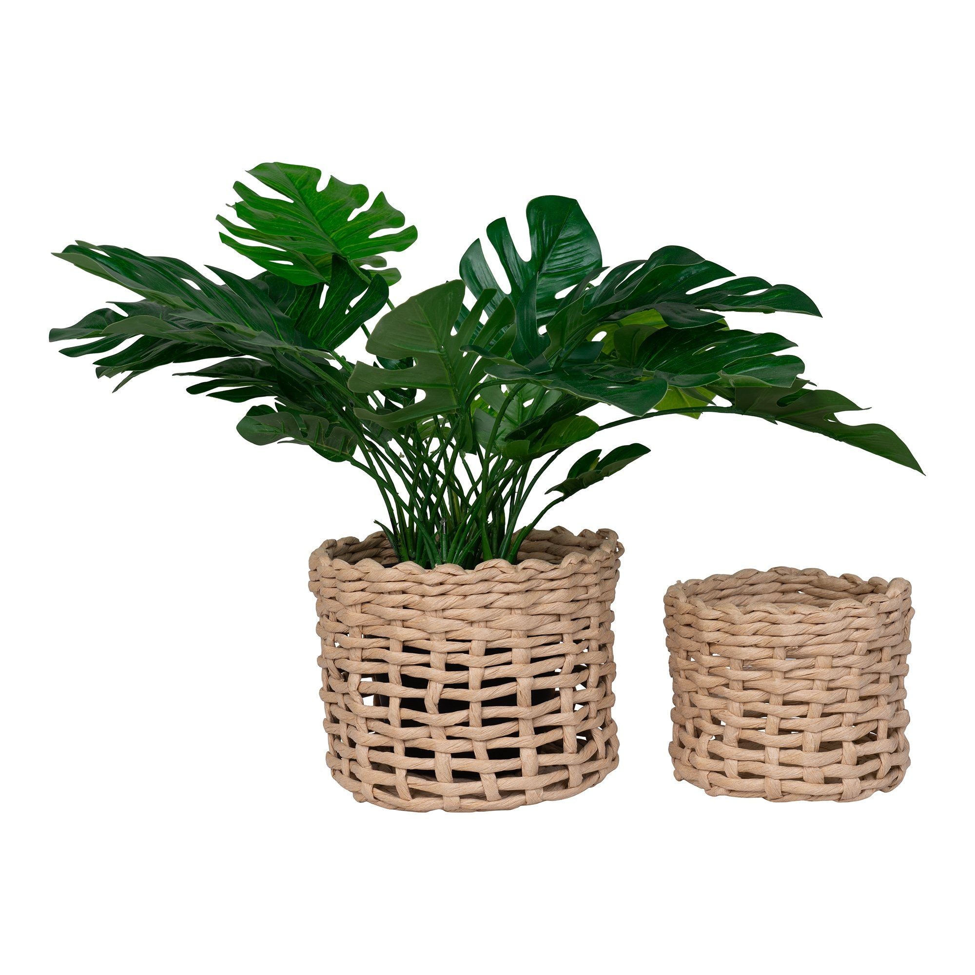 House Nordic Penela Baskets, Paper, Natural, Set Of 2