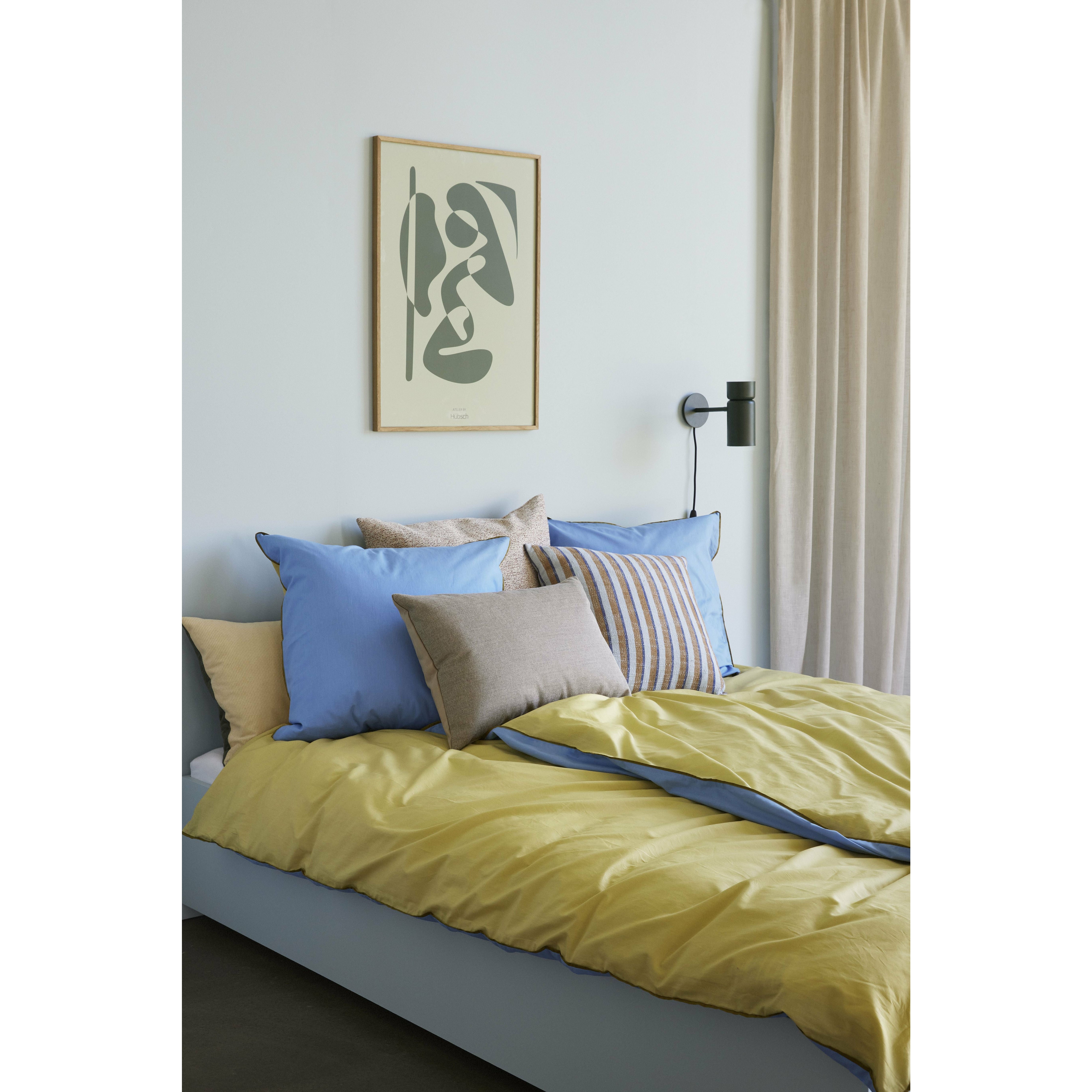 [product_category]-Hübsch Aki Bed Linen 60/200, Blue/Yellow-Hübsch-5712772114797-61405-HUB-4