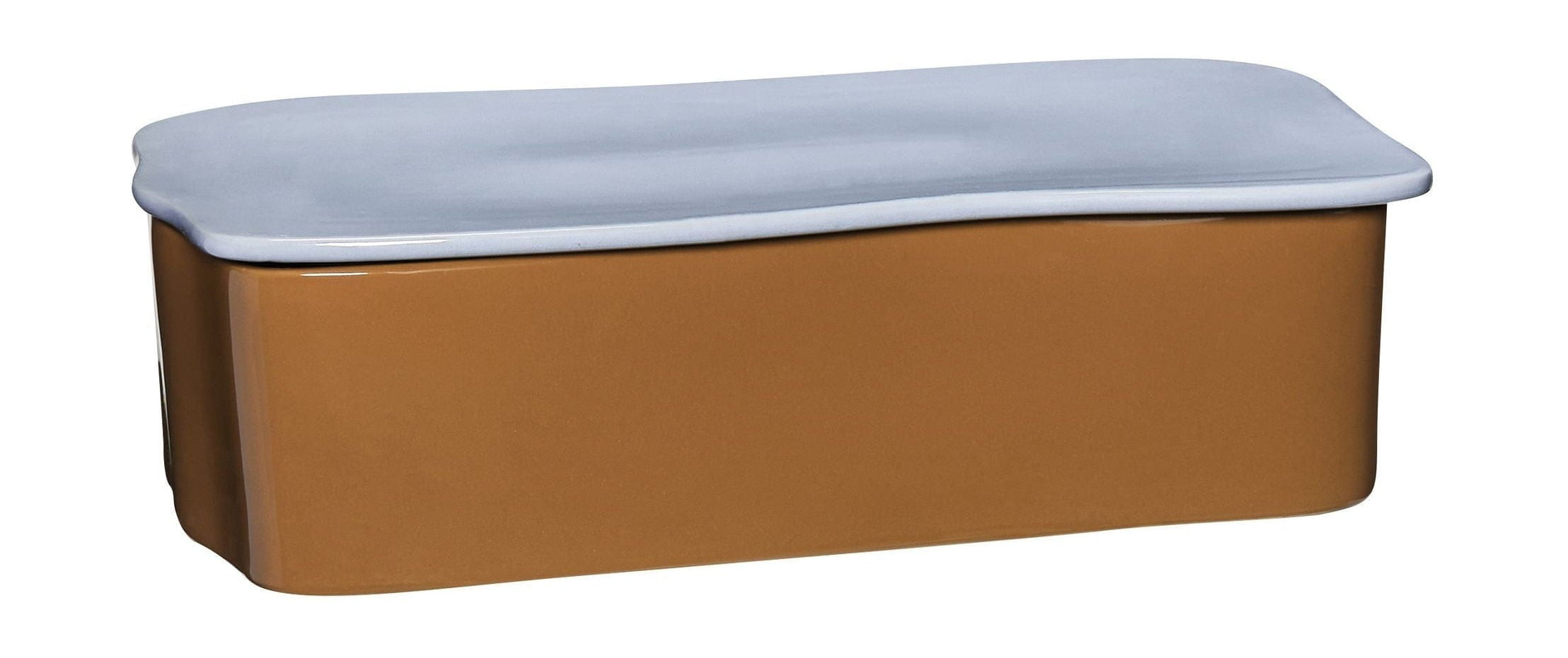[product_category]-Hübsch Amare Desk Organizer Large, Brown/Light Blue-Hübsch-5712772129418-211704-HUB-1