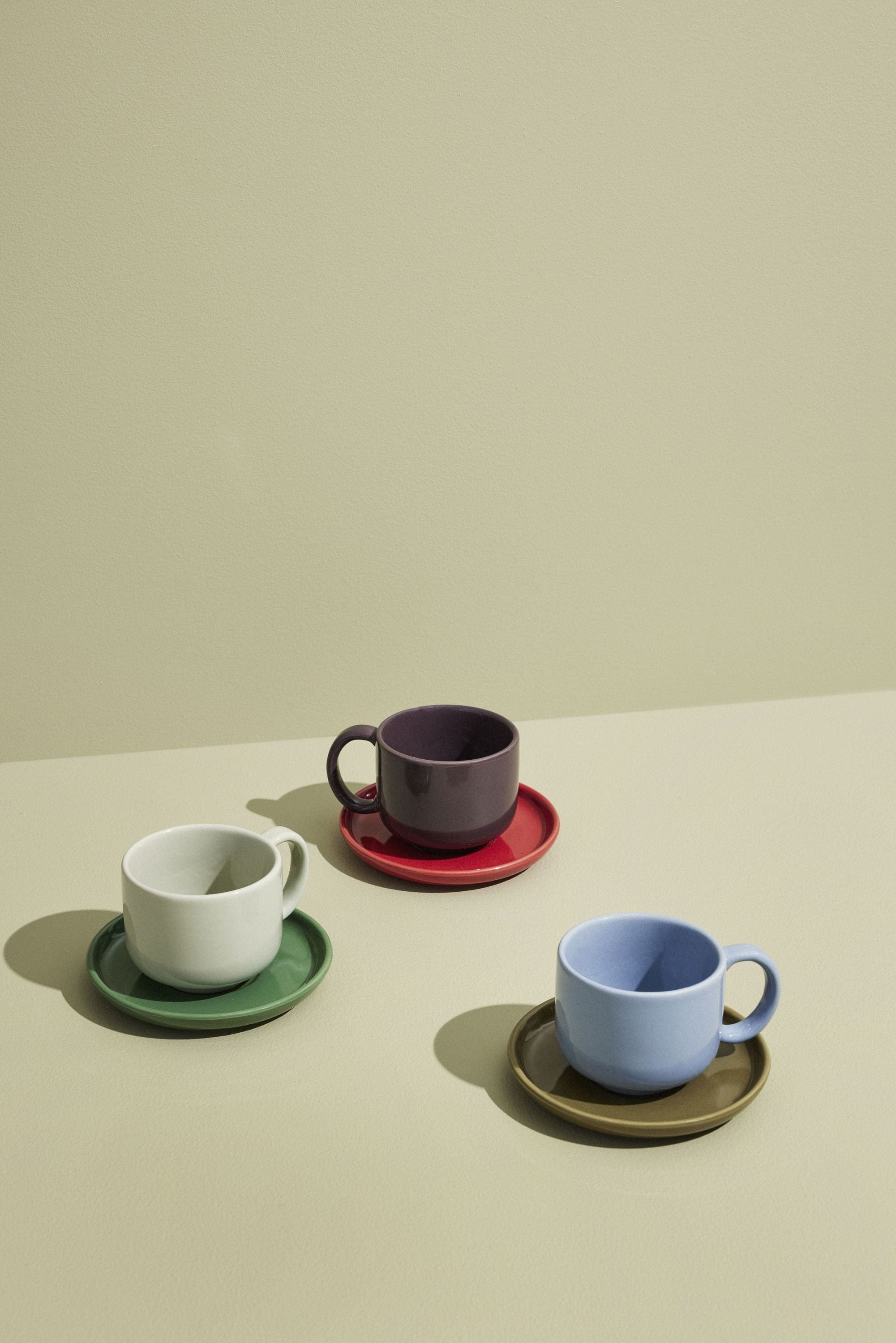[product_category]-Hübsch Amare Mug & Saucer Set Of 2, Burgundy/Red-Hübsch-5712772129531-211707-HUB-12