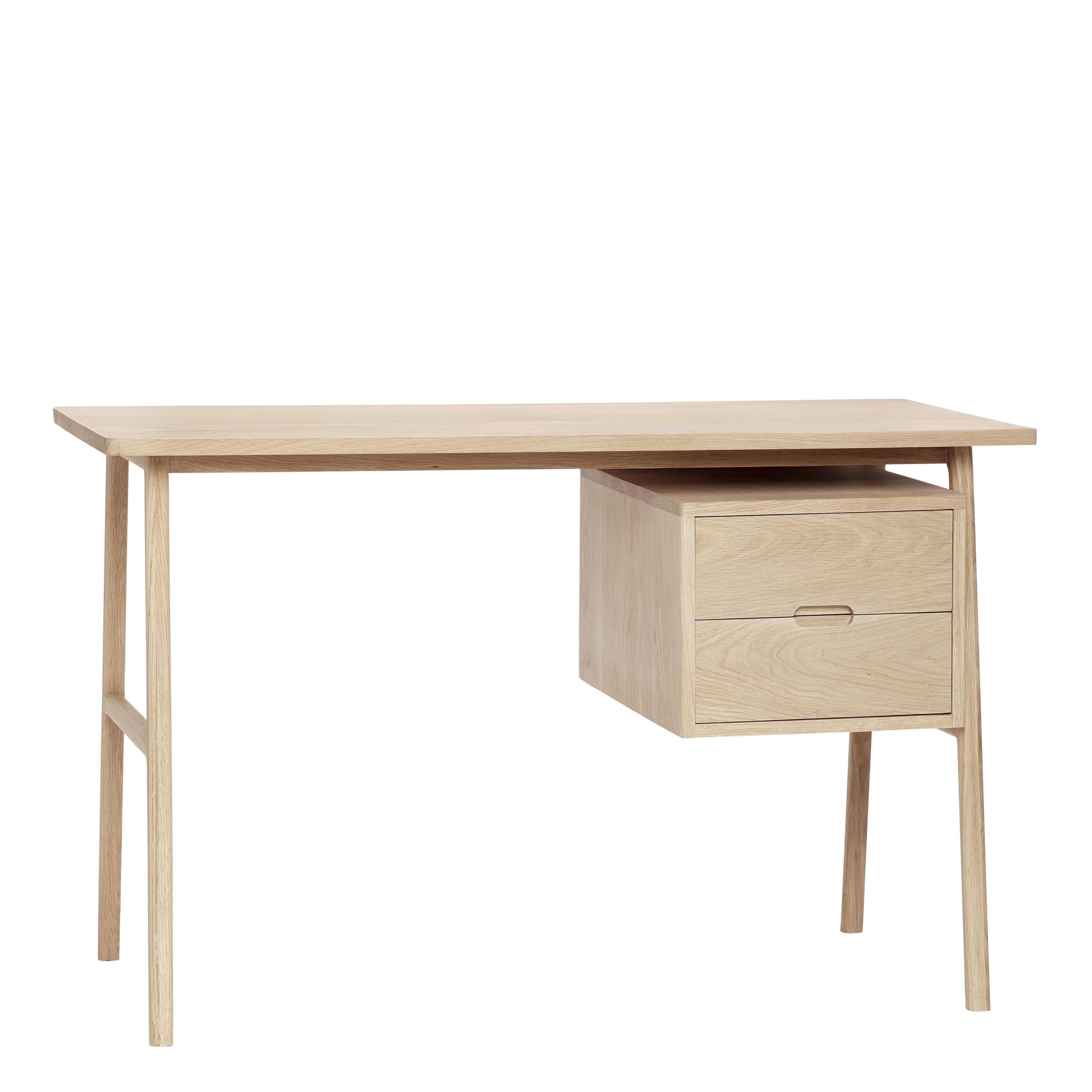 [product_category]-Hübsch Architect Desk M/Drawers Oak Fsc Natural-Hübsch-5712772105610-880503F-HUB-1