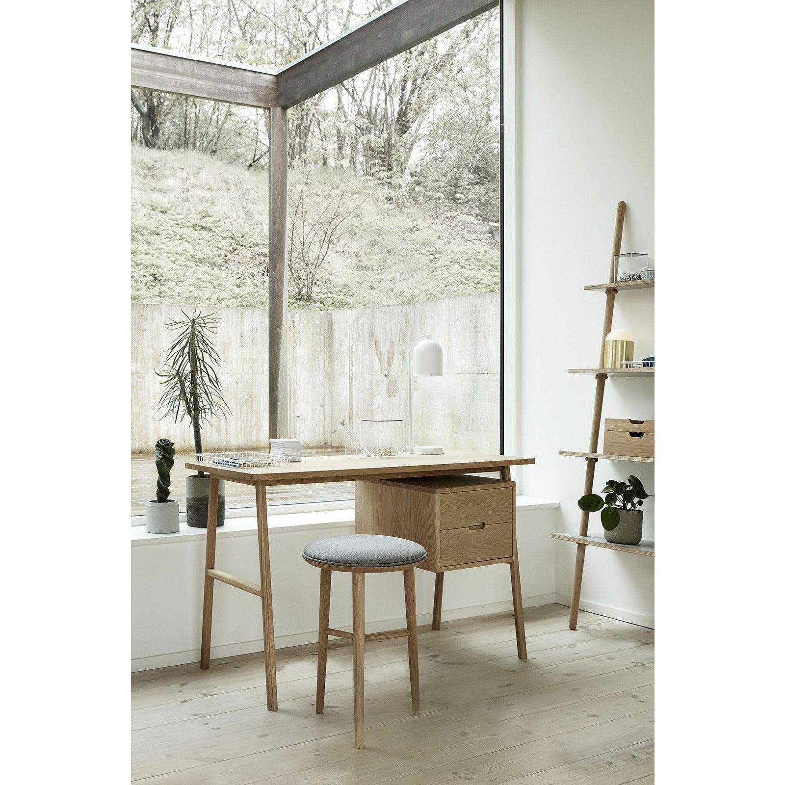 [product_category]-Hübsch Architect Desk M/Drawers Oak Fsc Natural-Hübsch-5712772105610-880503F-HUB-3
