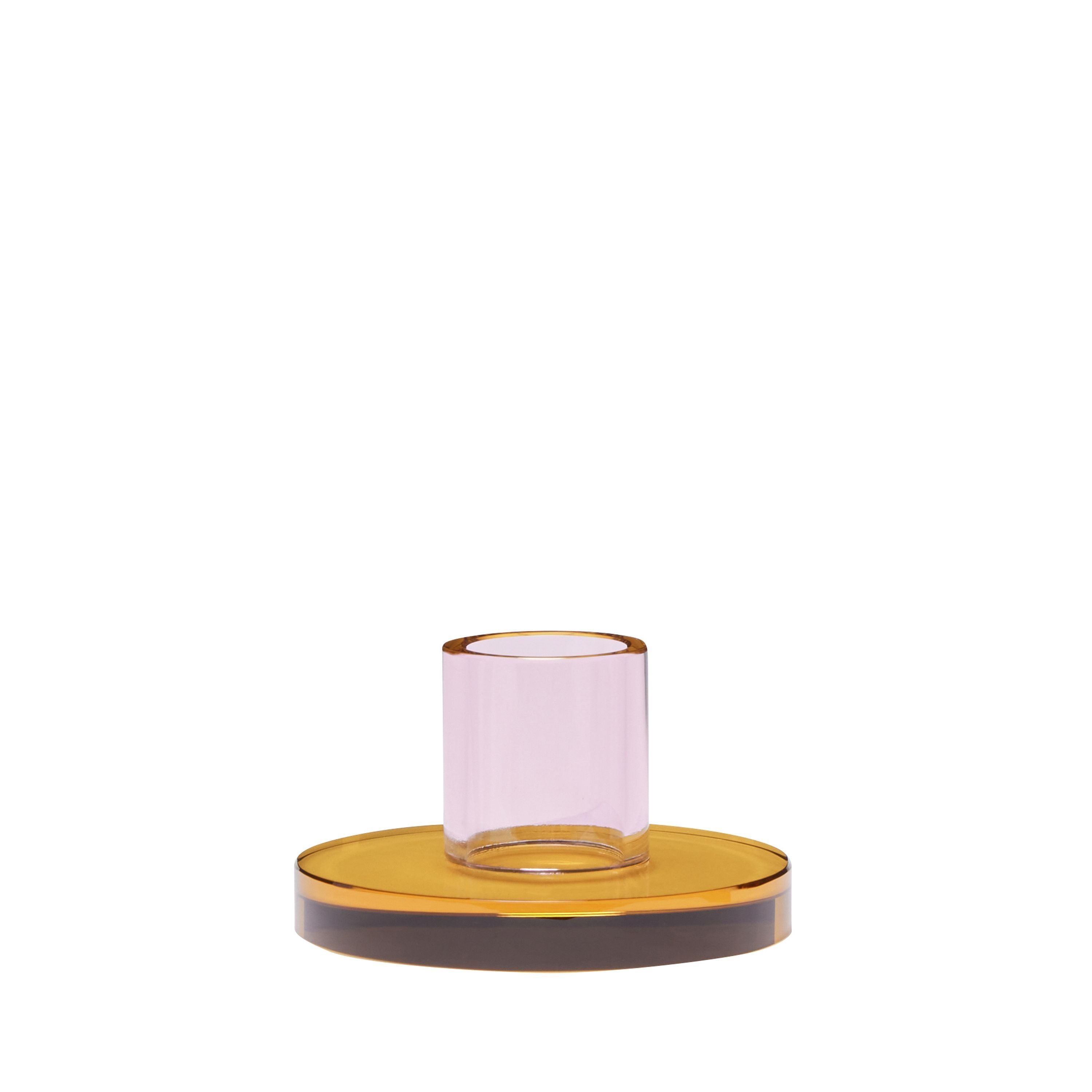 [product_category]-Hübsch Astra Candle Holder Small, Pink/Orange-Hübsch-5712772129982-991702-HUB-13