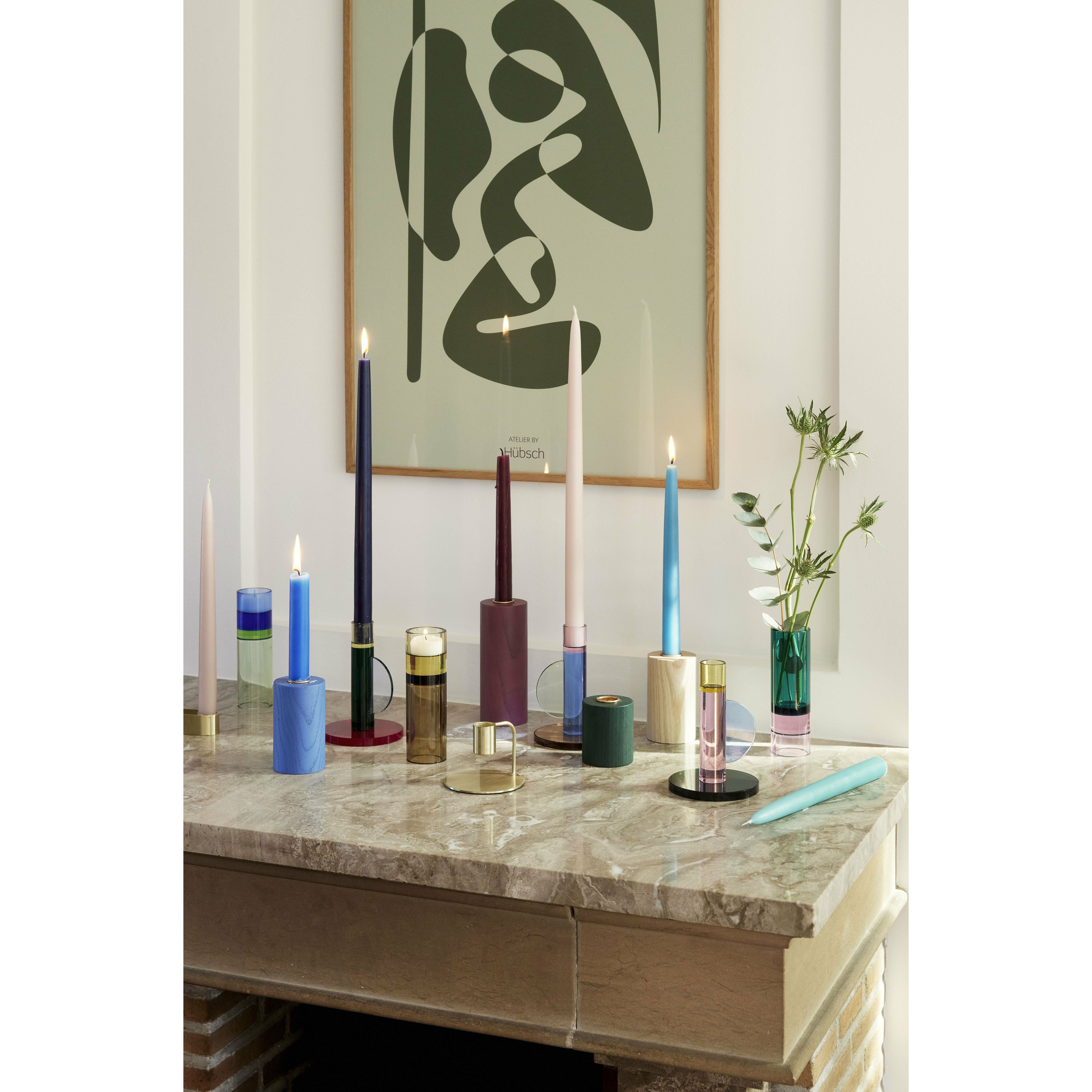 [product_category]-Hübsch Astro Candlestick, Pink/Blue/Brown-Hübsch-5712772117583-991417-HUB-3