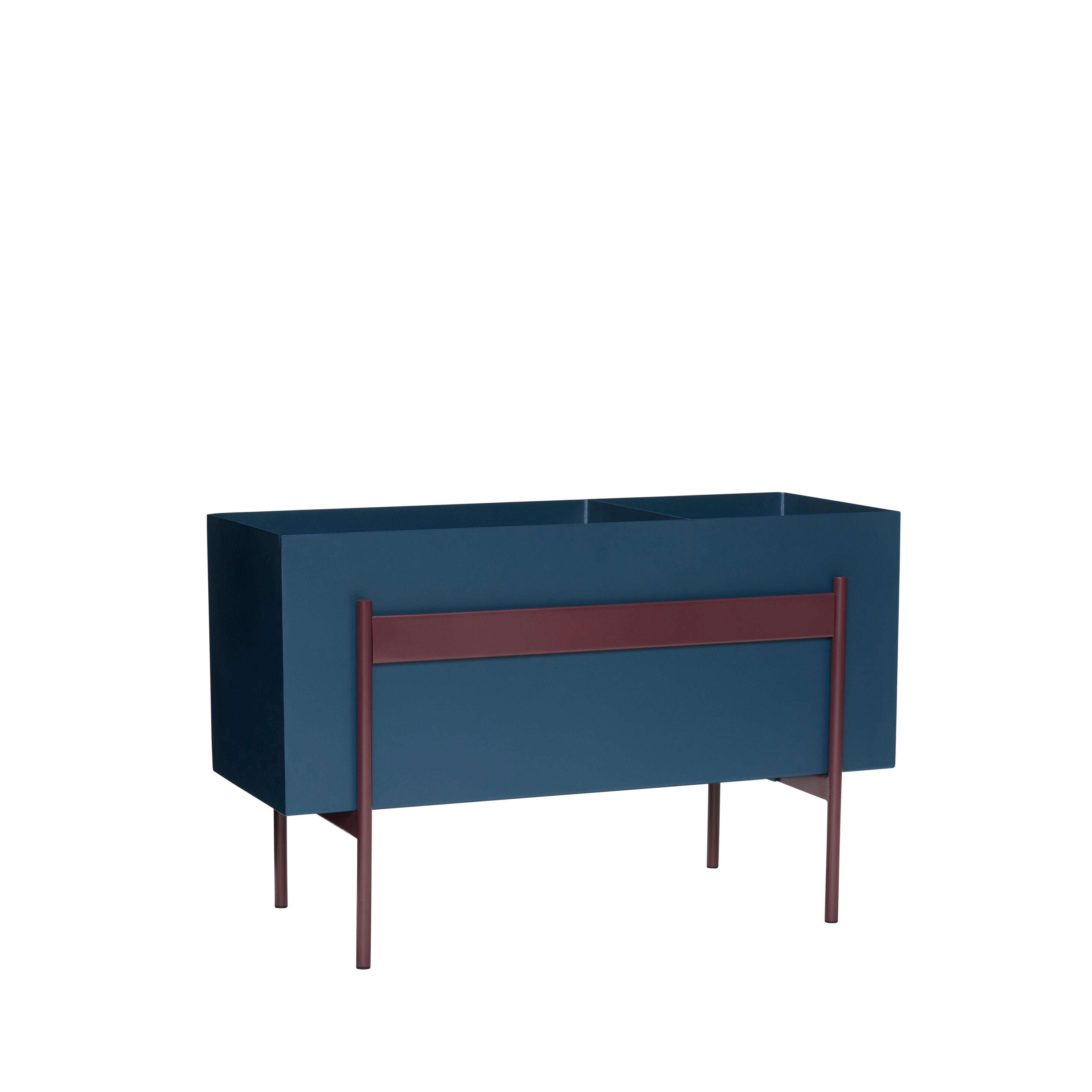 [product_category]-Hübsch Awe Planter Petrol/Burgundy-Hübsch-5712772120347-021508-HUB-1