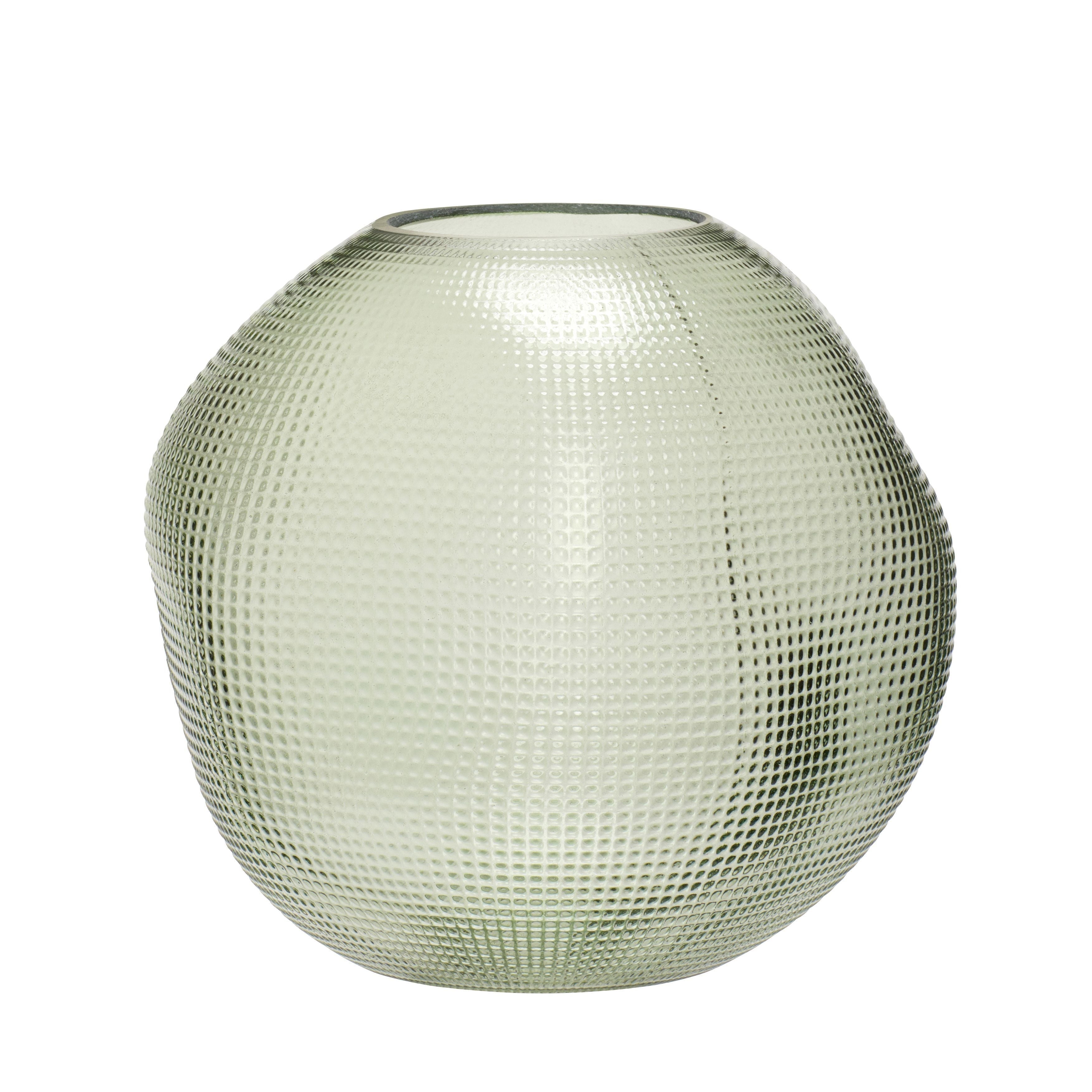 [product_category]-Hübsch Balloon Vase Glass Green-Hübsch-5712772069851-180901-HUB-1