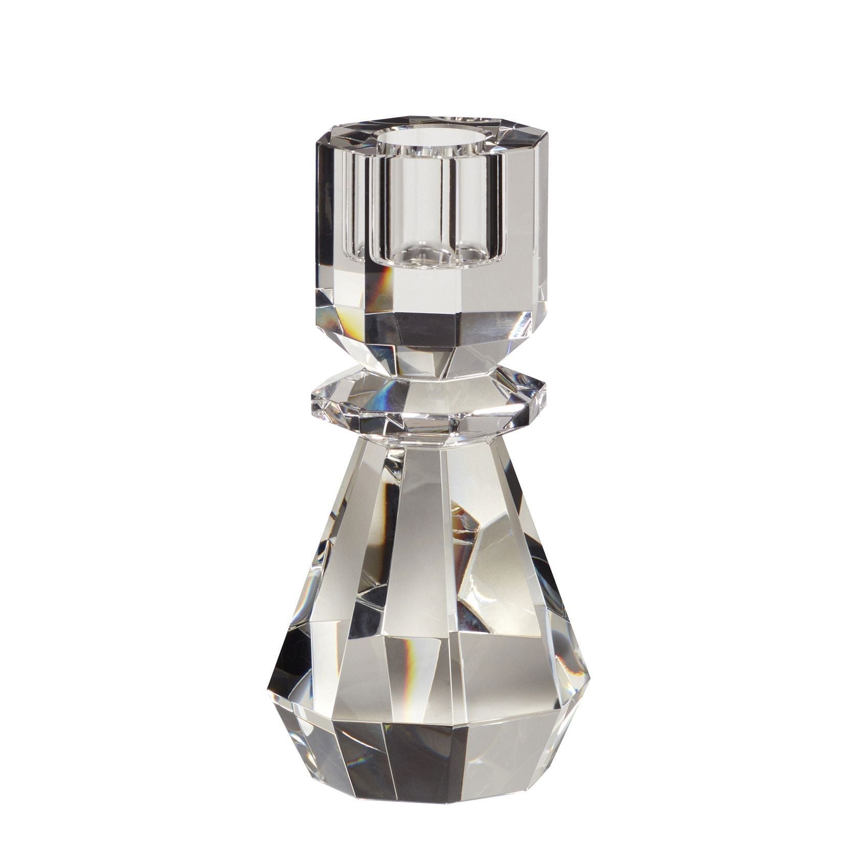 [product_category]-Hübsch Candlestick Candlestick Crystal Clear-Hübsch-5712772070468-340909-HUB-1