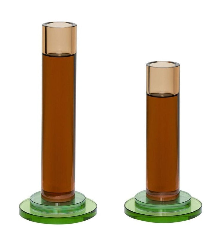 [product_category]-Hübsch Comet Candlestick Set Of 2, Amber-Hübsch-5712772121337-991518-HUB-1