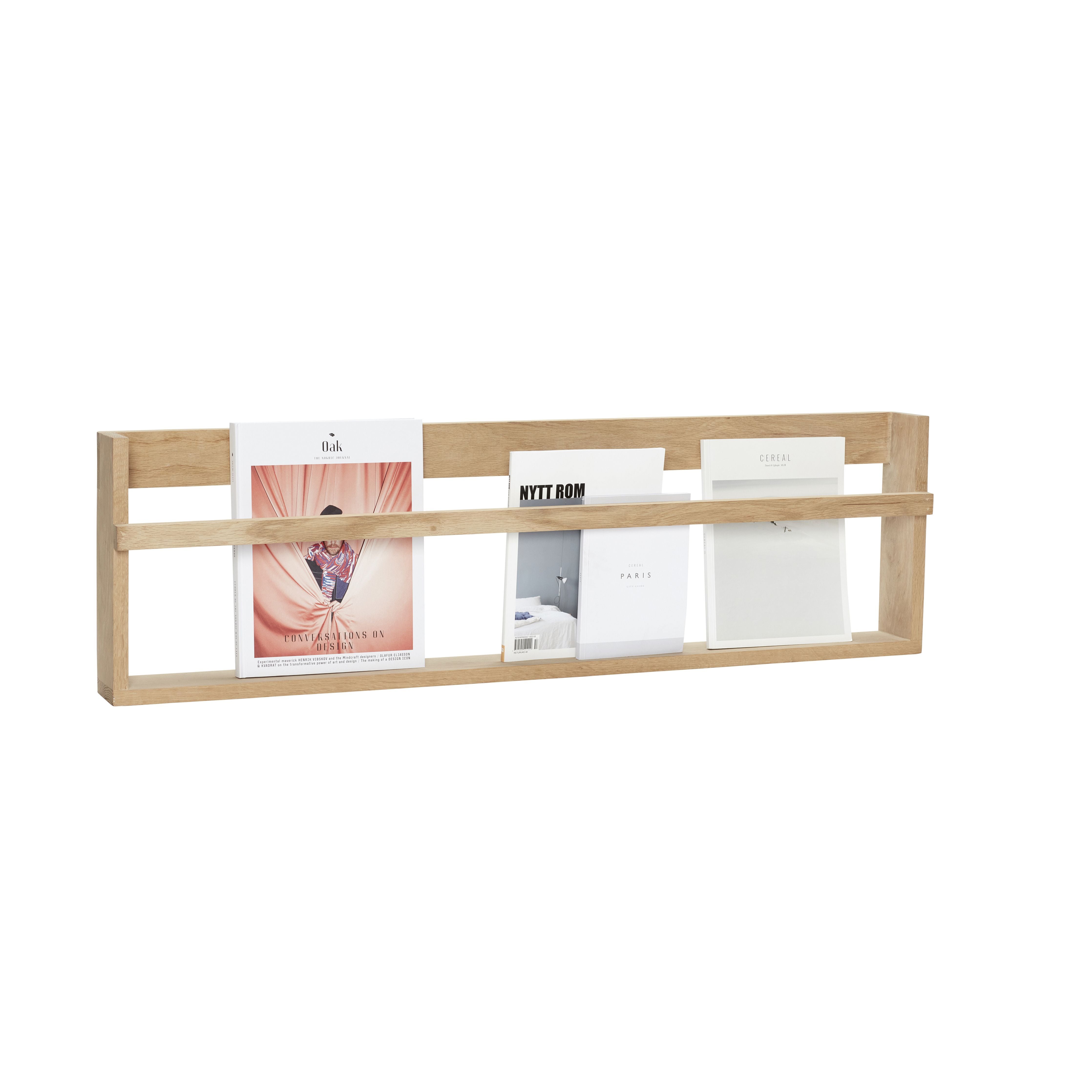 [product_category]-Hübsch Display Wall Shelf Oak Fsc Natural, 110x32 Cm-Hübsch-5712772105160-889024F-HUB-2