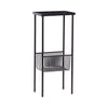 Hübsch Eyrie Console Table Metal Matt, sort