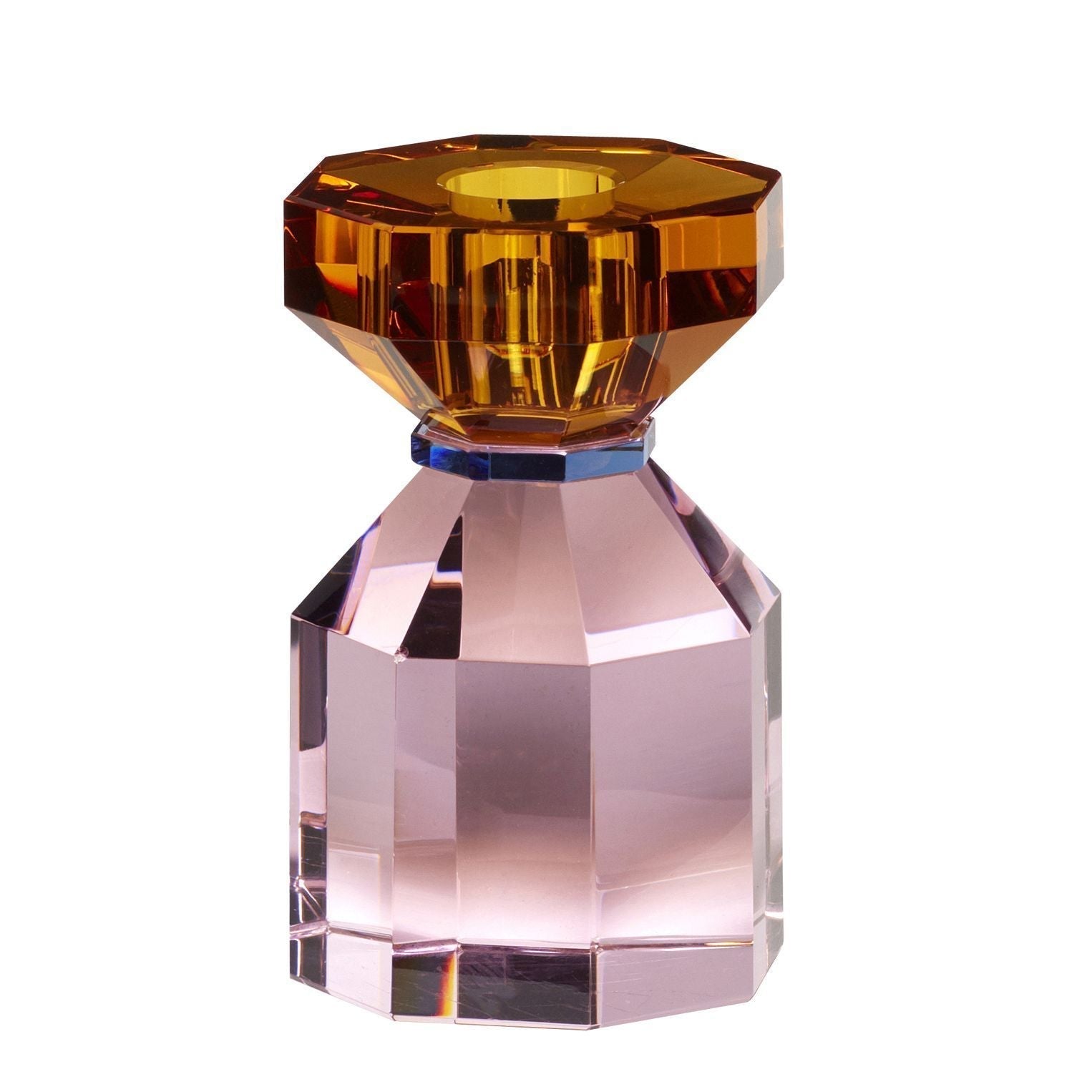 [product_category]-Hübsch Gem Candlestick, Orange/Pink-Hübsch-5712772070444-340907-HUB-1