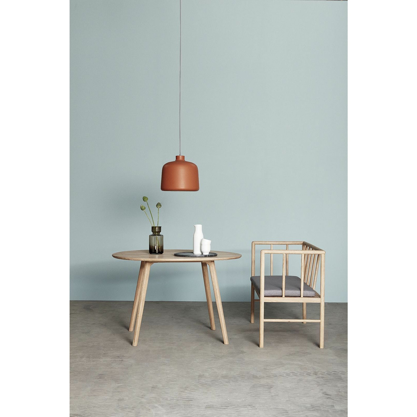 [product_category]-Hübsch Ground Dining Table Round Oak Fsc Natural-Hübsch-5712772107324-880305F-HUB-7