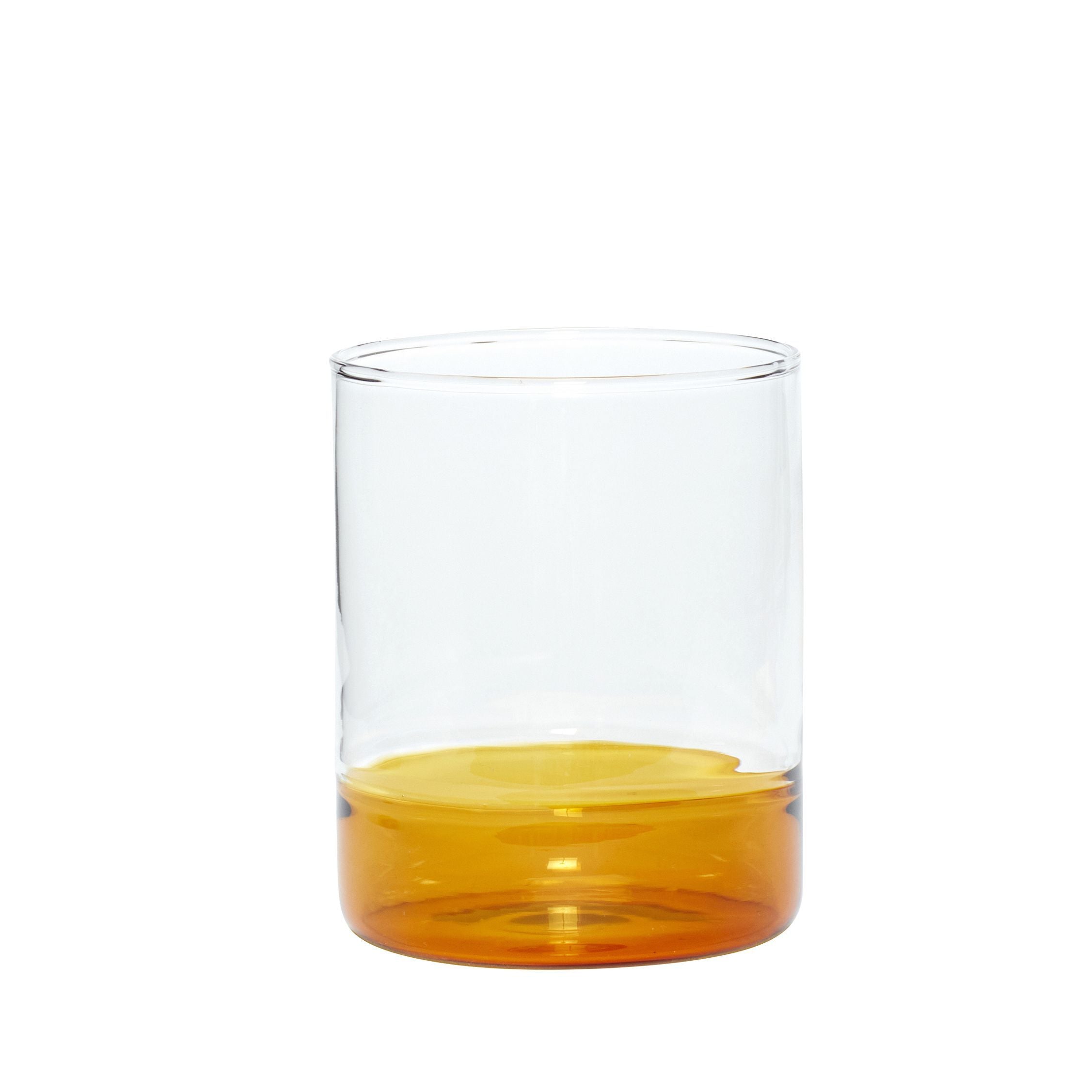 [product_category]-Hübsch Kiosk Drinking Glass Glass Clear/Amber-Hübsch-5712772118962-661403-HUB-1