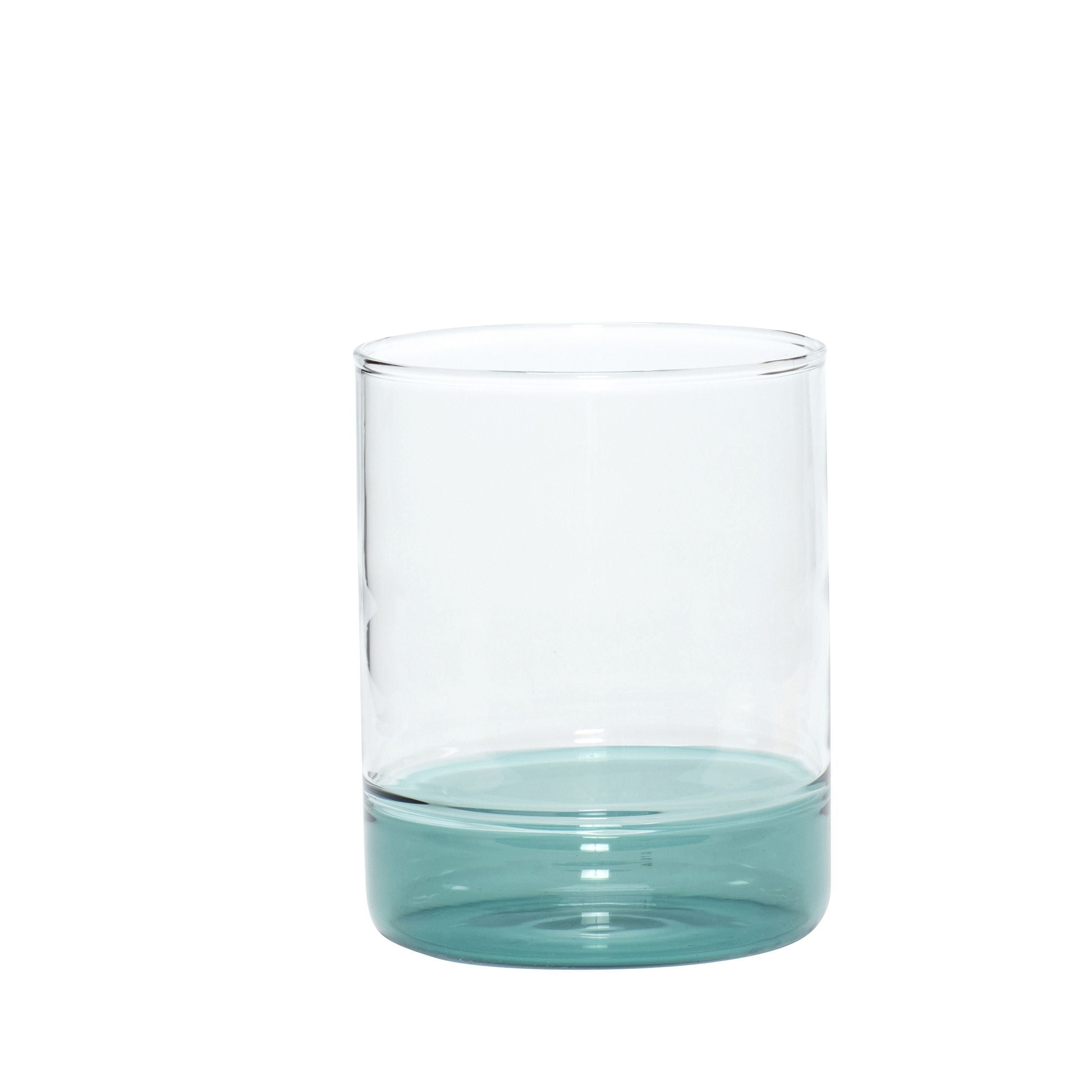 [product_category]-Hübsch Kiosk Drinking Glass Glass Clear/Green-Hübsch-5712772118993-661404-HUB-1