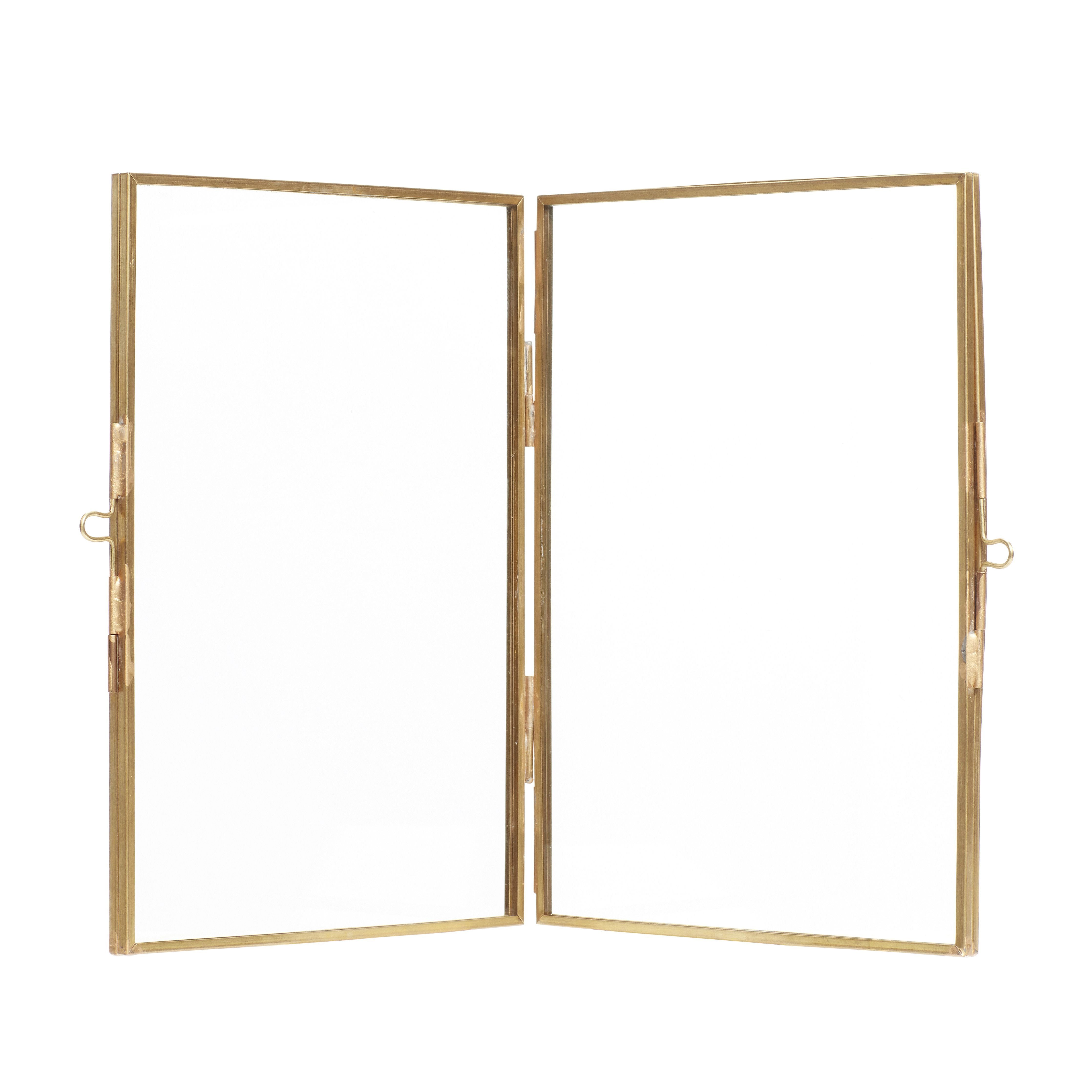 [product_category]-Hübsch Loft Picture Frame Standing Brass O Photo-Hübsch-5712772051115-150204-HUB-1