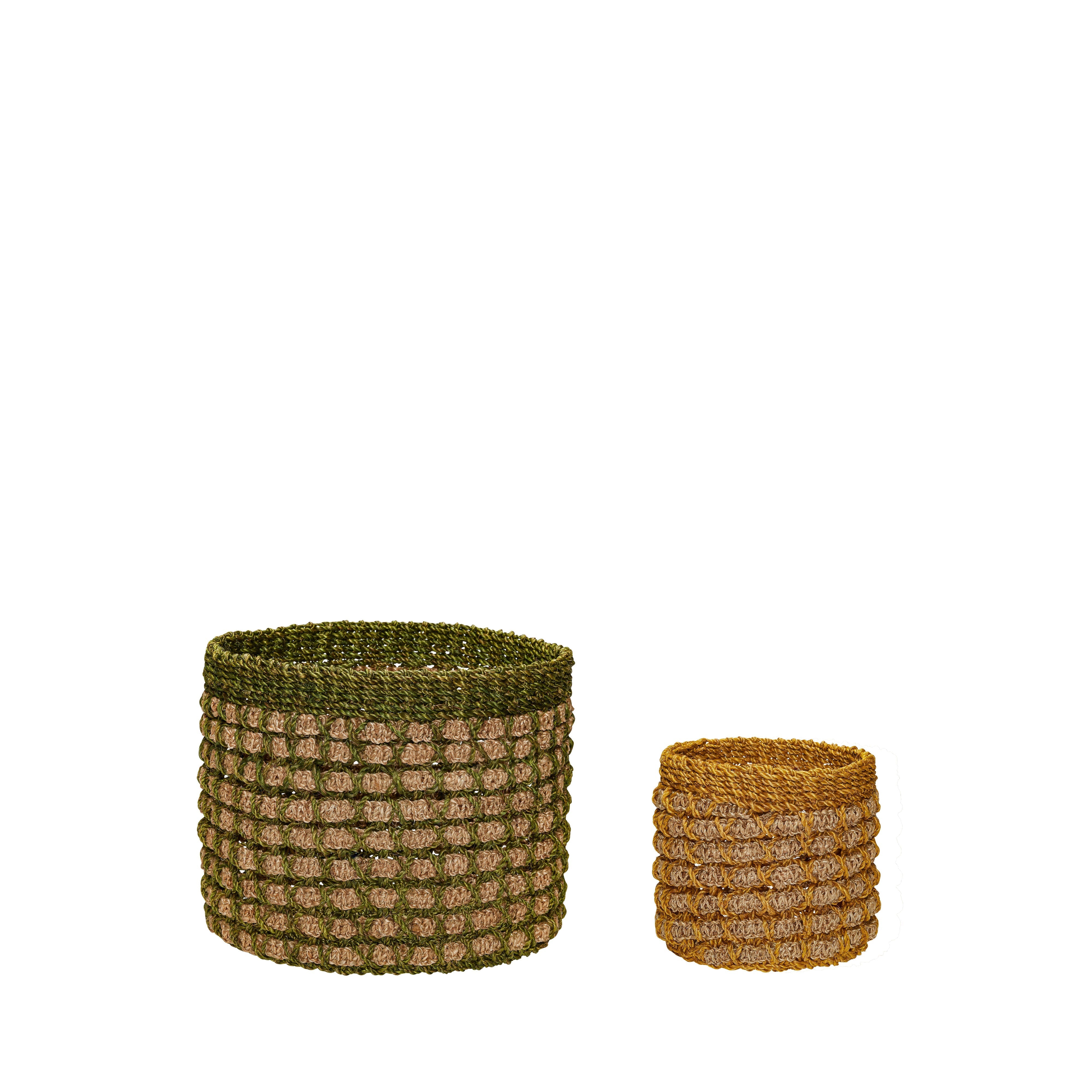 [product_category]-Hübsch Pine Baskets Natural/Multicolour (Set Of 2)-Hübsch-5712772123256-821503-HUB-1