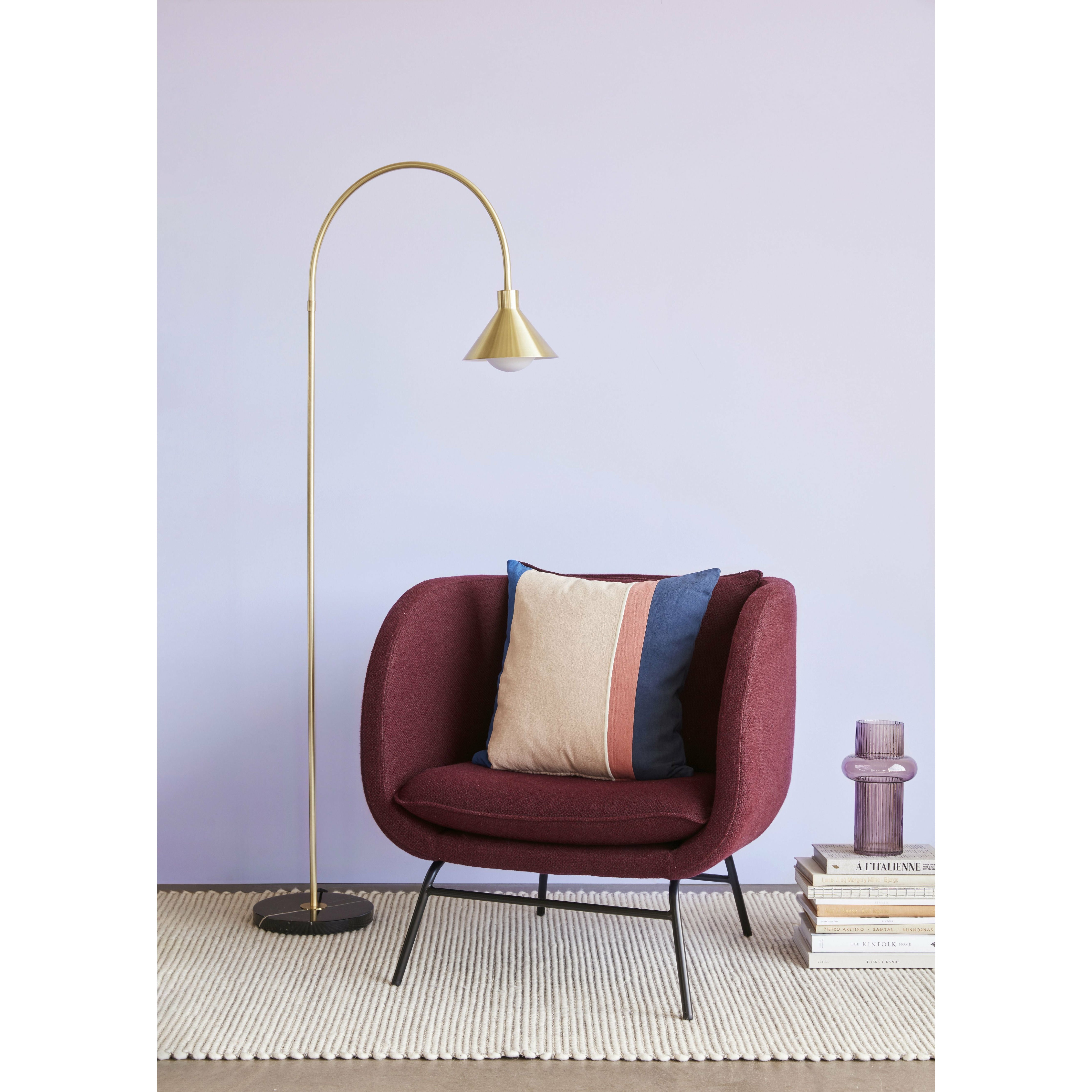 [product_category]-Hübsch Pipe Floor Lamp M/Marble Base Brass/Black-Hübsch-5712772071199-990914-HUB-3