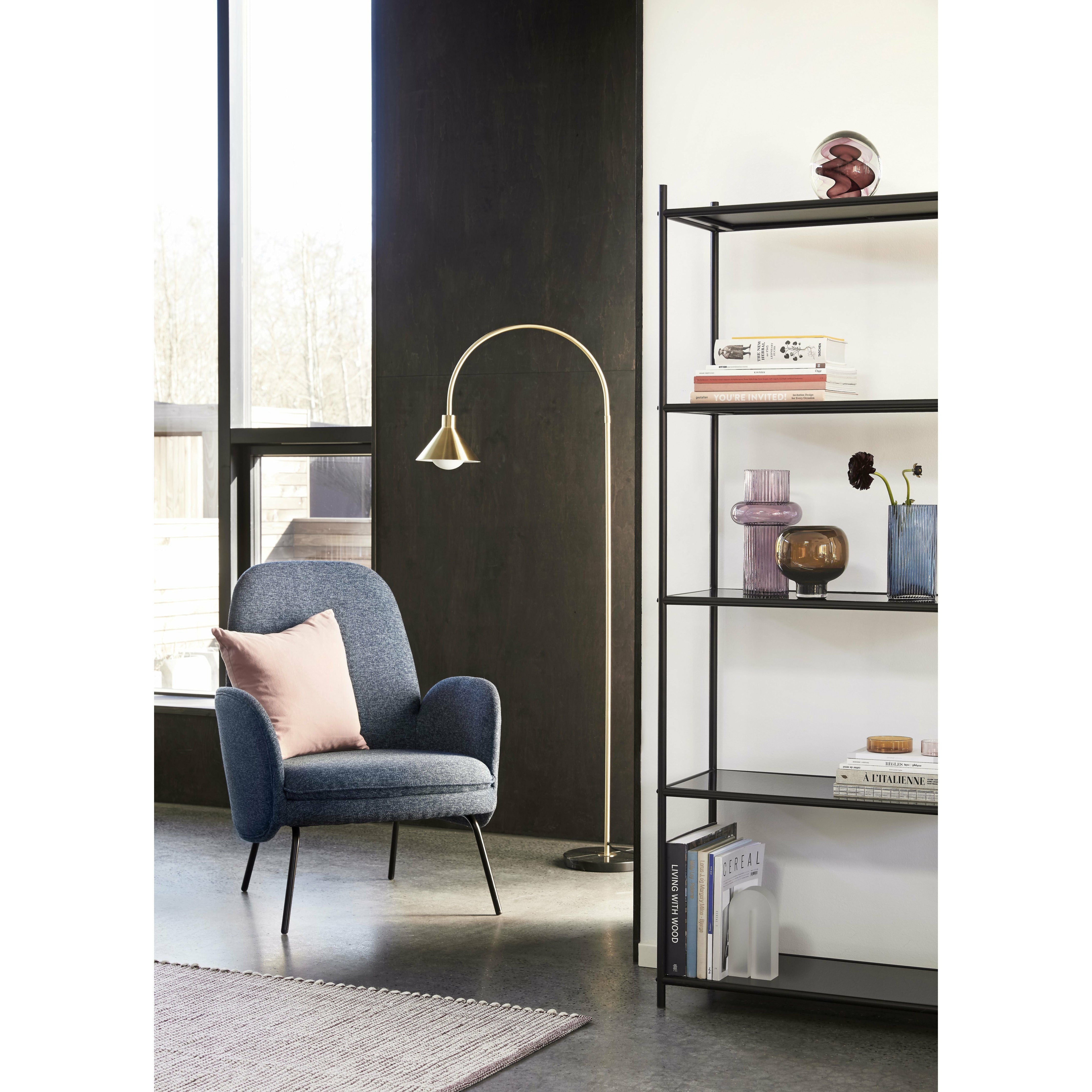 [product_category]-Hübsch Pipe Floor Lamp M/Marble Base Brass/Black-Hübsch-5712772071199-990914-HUB-4