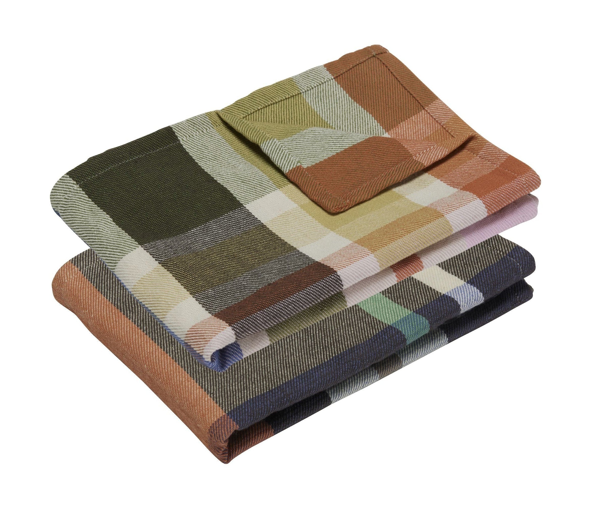 [product_category]-Hübsch Playful Tea Towels 2 Pcs Multicolor-Hübsch-5712772129050-701703-HUB-1