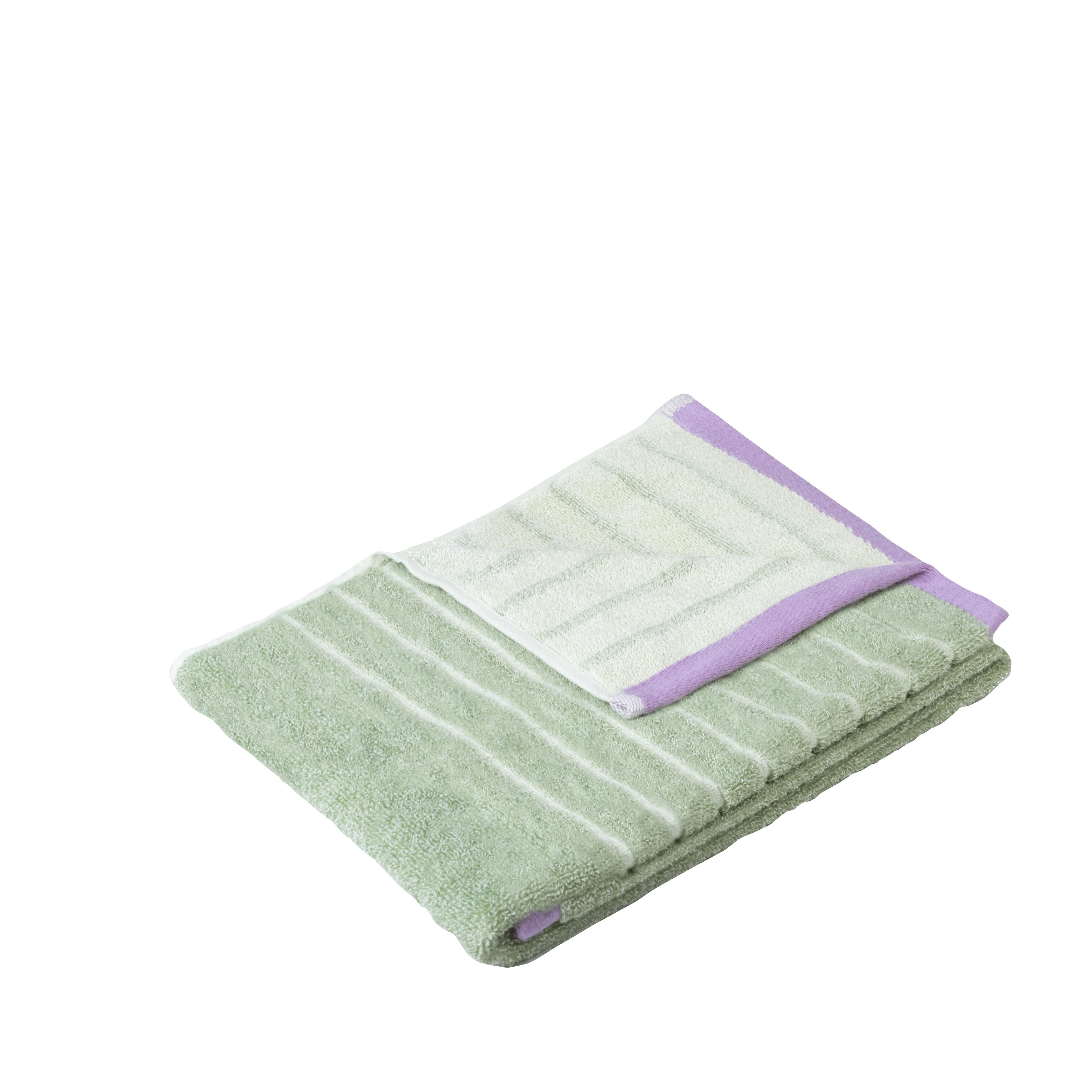 [product_category]-Hübsch Promenade Towel Large, Green/Pink-Hübsch-5712772115213-61412-HUB-1