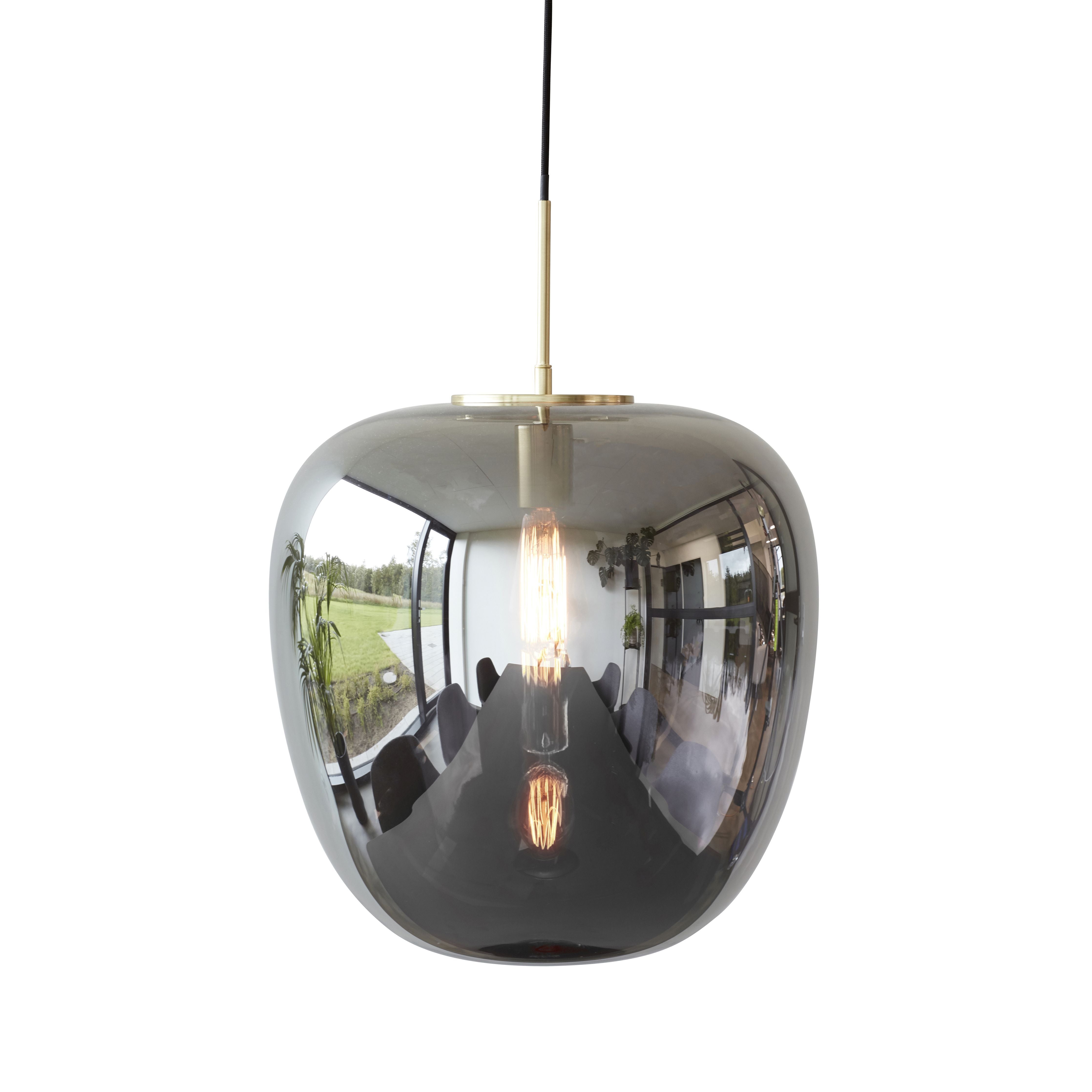 [product_category]-Hübsch Reflect Pendant Grey, ø40 Cm-Hübsch-5712772063743-990602-HUB-1