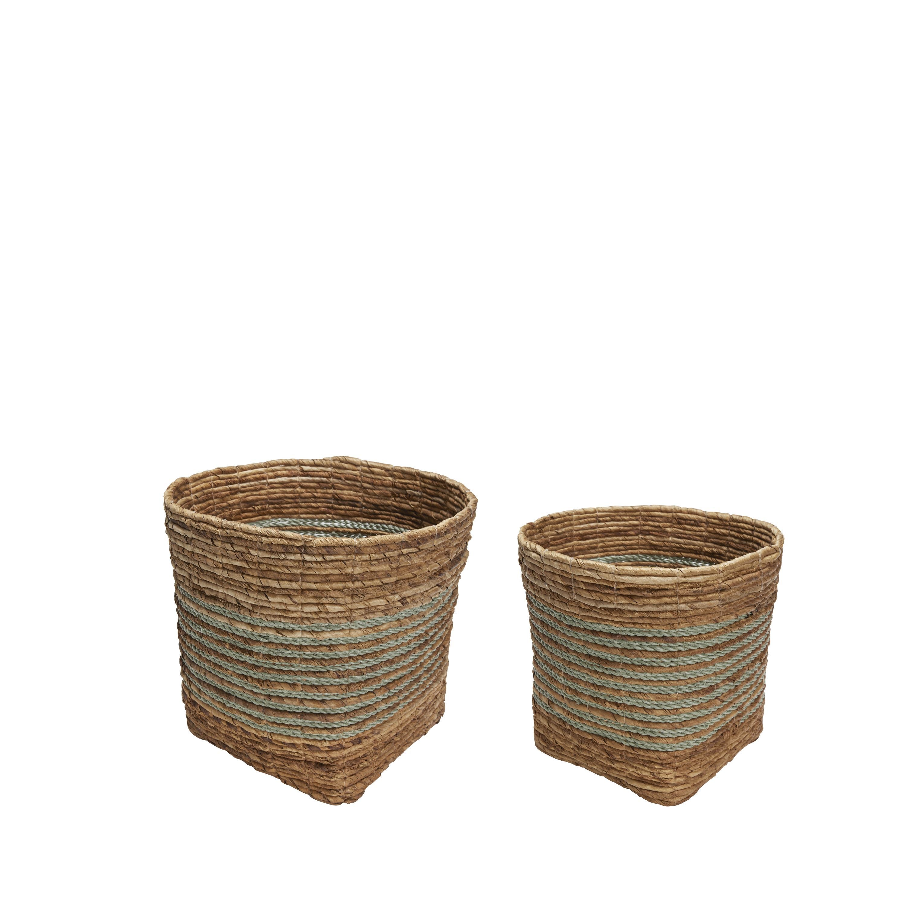 [product_category]-Hübsch Reveal Basket Mint/Natural Set Of 2-Hübsch-5712772130674-171703-HUB-3